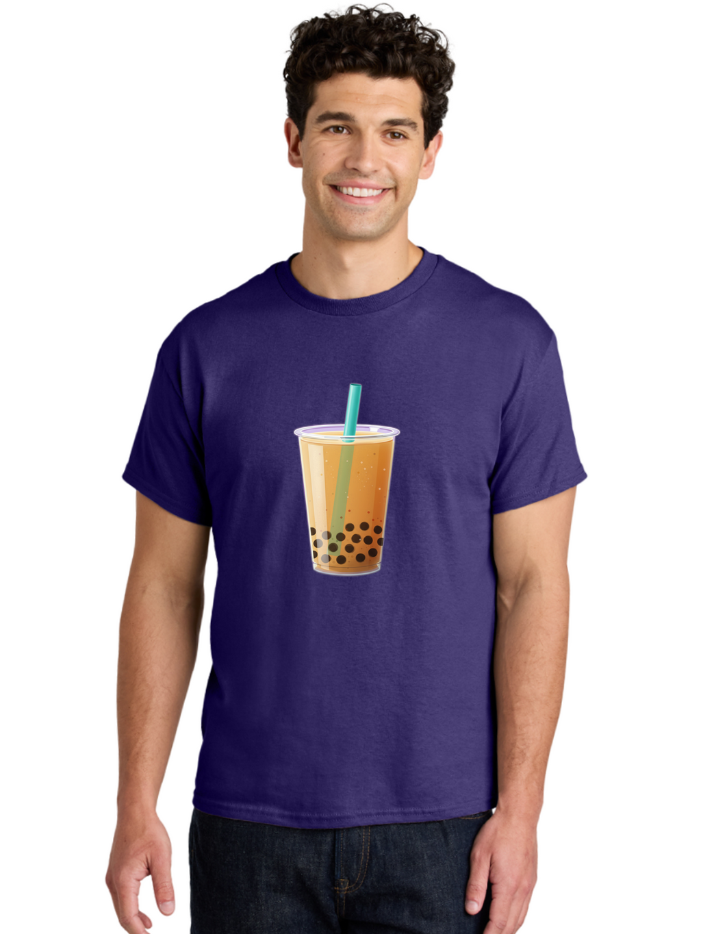 Bubble-Tea-1 Men'S Graphic Tee, 100% Cotton, Comfortable Casual Summer Wear, Machine Washable, Vintage Camera, Old Camera, Antique Camera, Black Camera, Classic Photography, Photography Equipment, Nostalgic Device, Film Camera, Camera Art Bal888