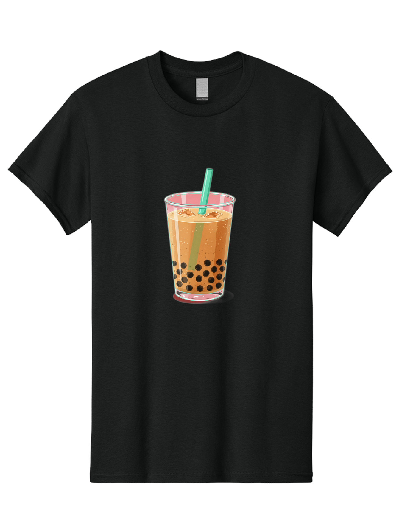 Bubble-Tea-2 Men'S Graphic Tee, 100% Cotton, Comfortable Casual Summer Wear, Machine Washable, Vintage Camera, Old Camera, Antique Camera, Black Camera, Classic Photography, Photography Equipment, Nostalgic Device, Film Camera, Camera Art Bal889