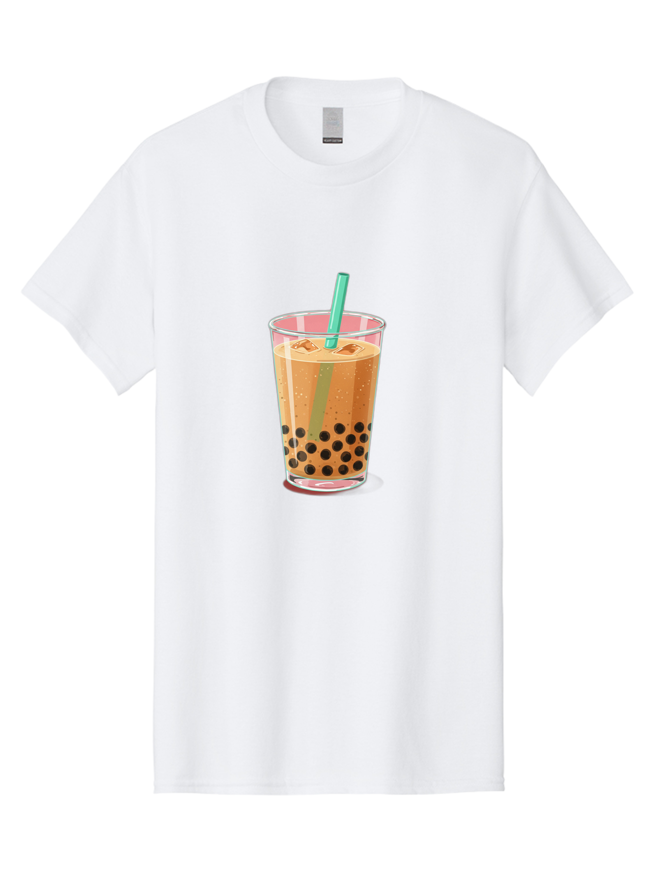 Bubble-Tea-2 Men'S Graphic Tee, 100% Cotton, Comfortable Casual Summer Wear, Machine Washable, Vintage Camera, Old Camera, Antique Camera, Black Camera, Classic Photography, Photography Equipment, Nostalgic Device, Film Camera, Camera Art Bal889