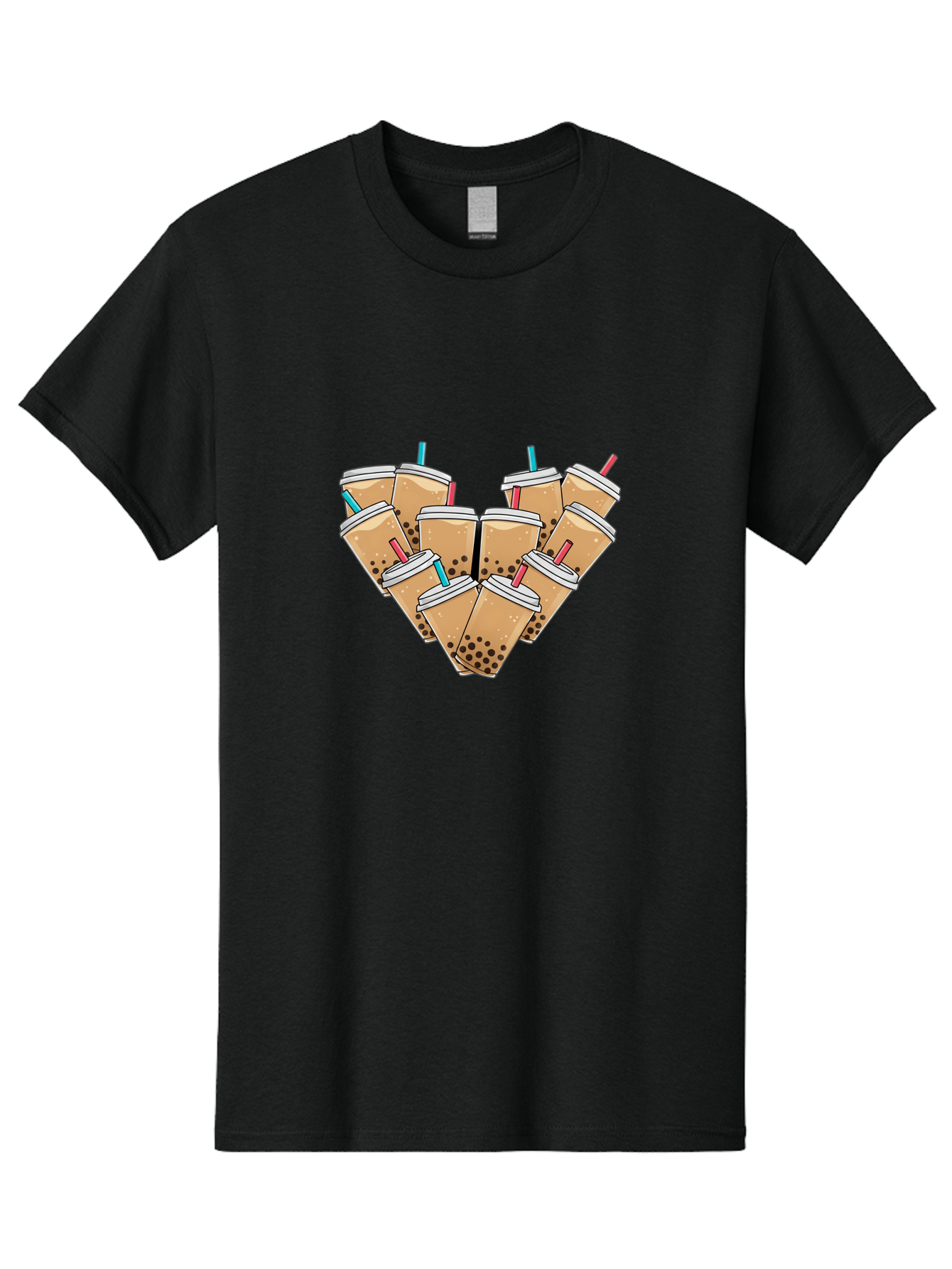 Bubble-Tea-3 Men'S Graphic Tee, 100% Cotton, Comfortable Casual Summer Wear, Machine Washable, Vintage Camera, Old Camera, Antique Camera, Black Camera, Classic Photography, Photography Equipment, Nostalgic Device, Film Camera, Camera Art Bal890
