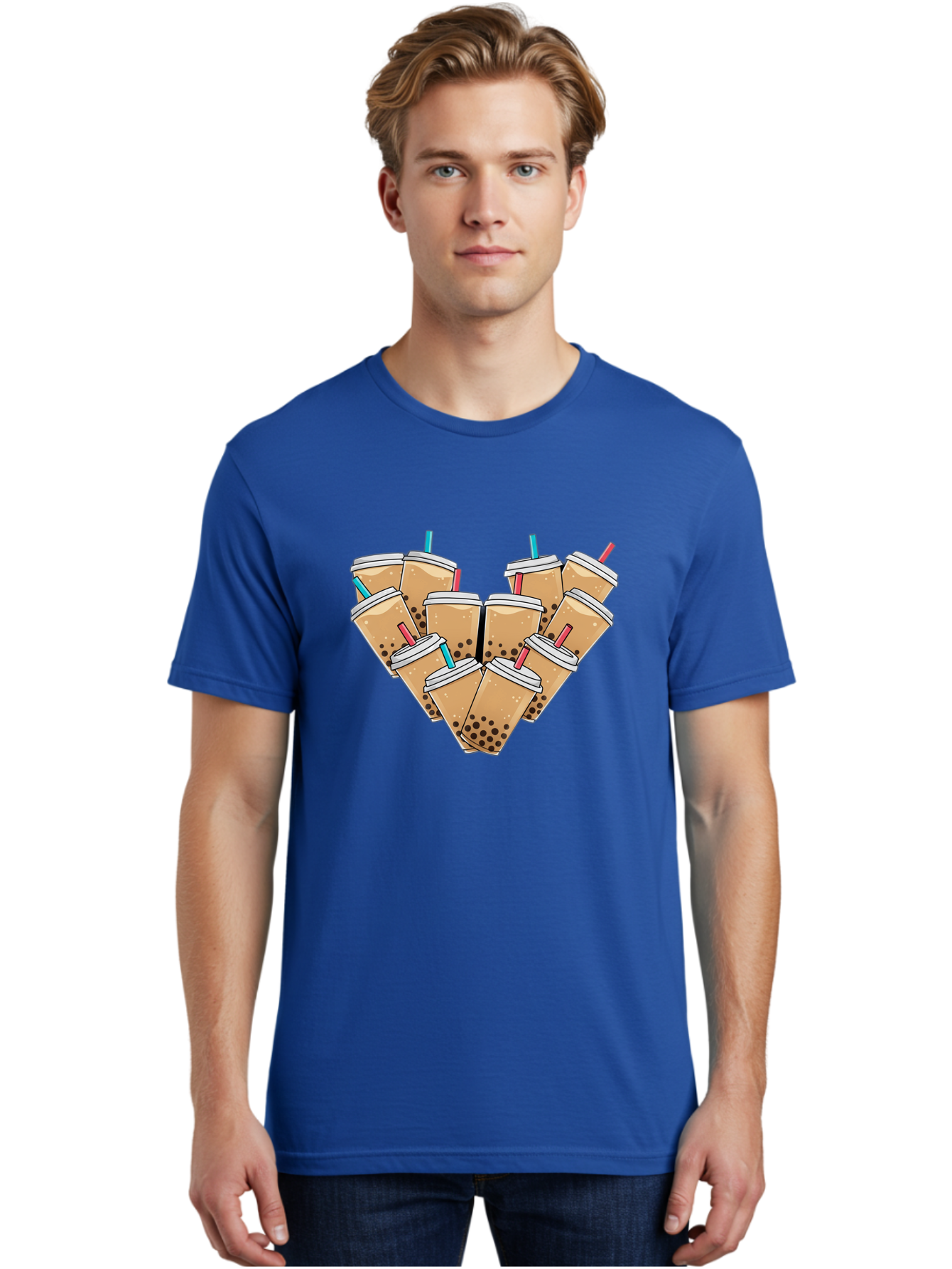 Bubble-Tea-3 Men'S Graphic Tee, 100% Cotton, Comfortable Casual Summer Wear, Machine Washable, Vintage Camera, Old Camera, Antique Camera, Black Camera, Classic Photography, Photography Equipment, Nostalgic Device, Film Camera, Camera Art Bal890