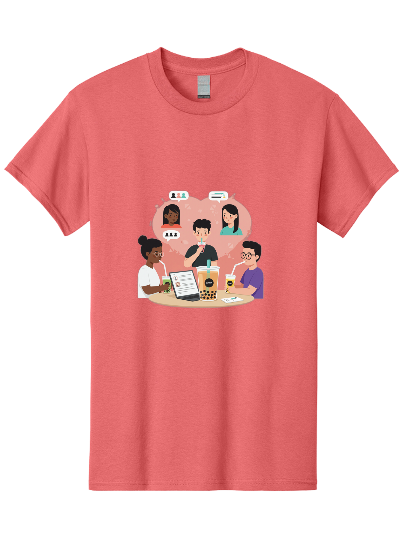 Bubble-Tea-Friends Men'S Graphic Tee, 100% Cotton, Comfortable Casual Summer Wear, Machine Washable, Vintage Camera, Old Camera, Antique Camera, Black Camera, Classic Photography, Photography Equipment, Nostalgic Device, Film Camera, Bal891