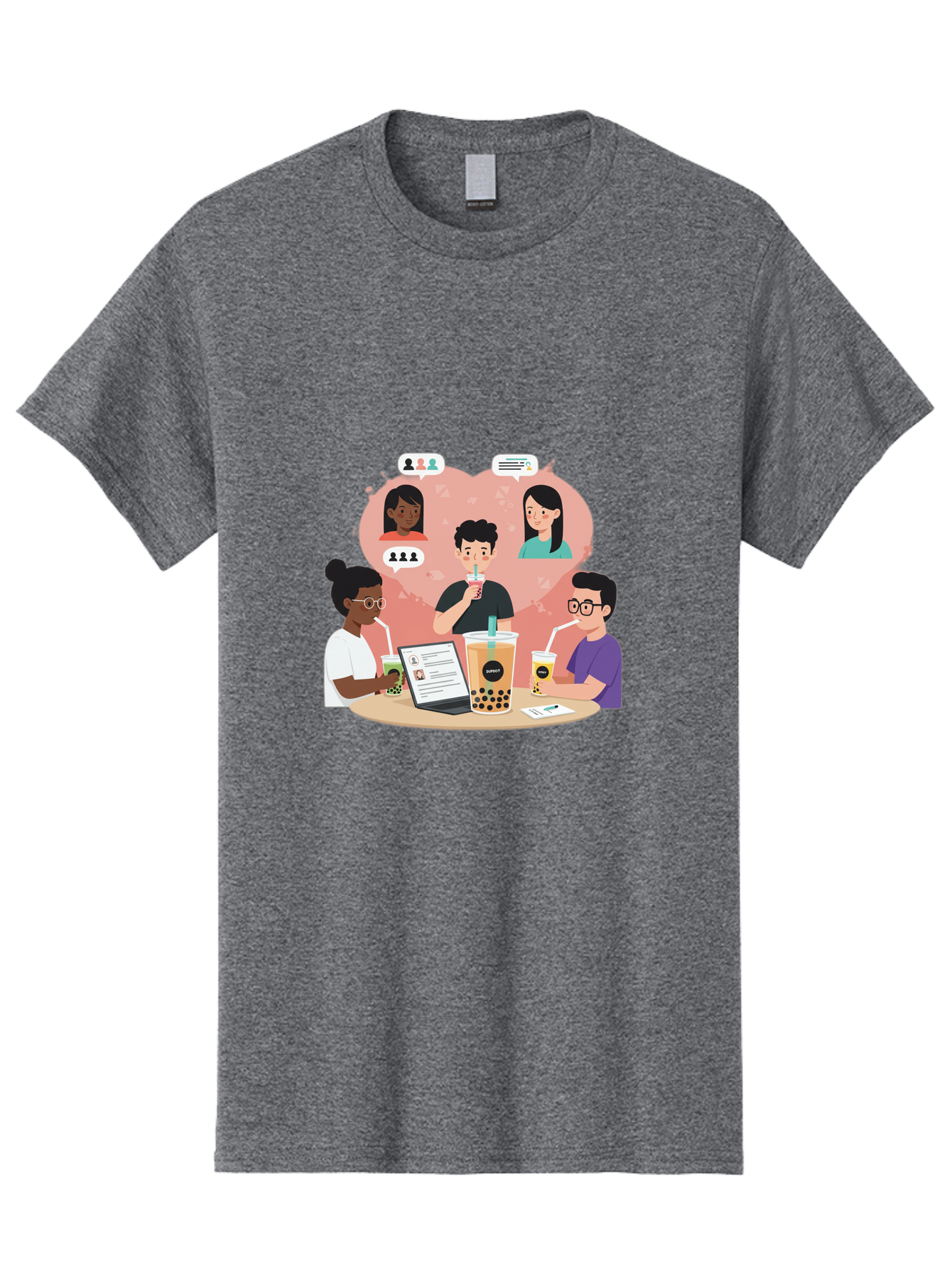 Bubble-Tea-Friends Men'S Graphic Tee, 100% Cotton, Comfortable Casual Summer Wear, Machine Washable, Vintage Camera, Old Camera, Antique Camera, Black Camera, Classic Photography, Photography Equipment, Nostalgic Device, Film Camera, Bal891