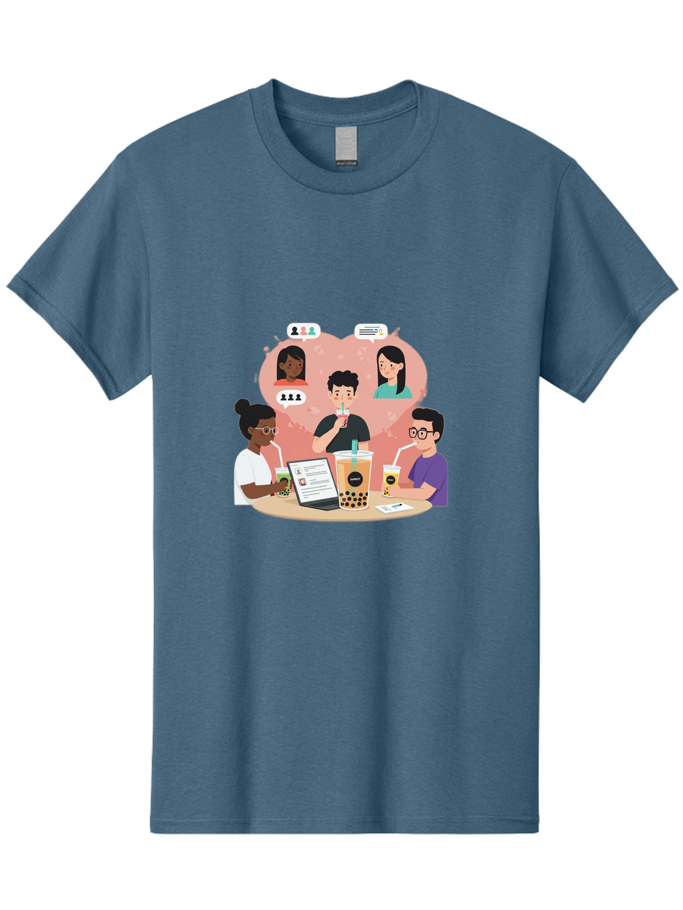 Bubble-Tea-Friends Men'S Graphic Tee, 100% Cotton, Comfortable Casual Summer Wear, Machine Washable, Vintage Camera, Old Camera, Antique Camera, Black Camera, Classic Photography, Photography Equipment, Nostalgic Device, Film Camera, Bal891