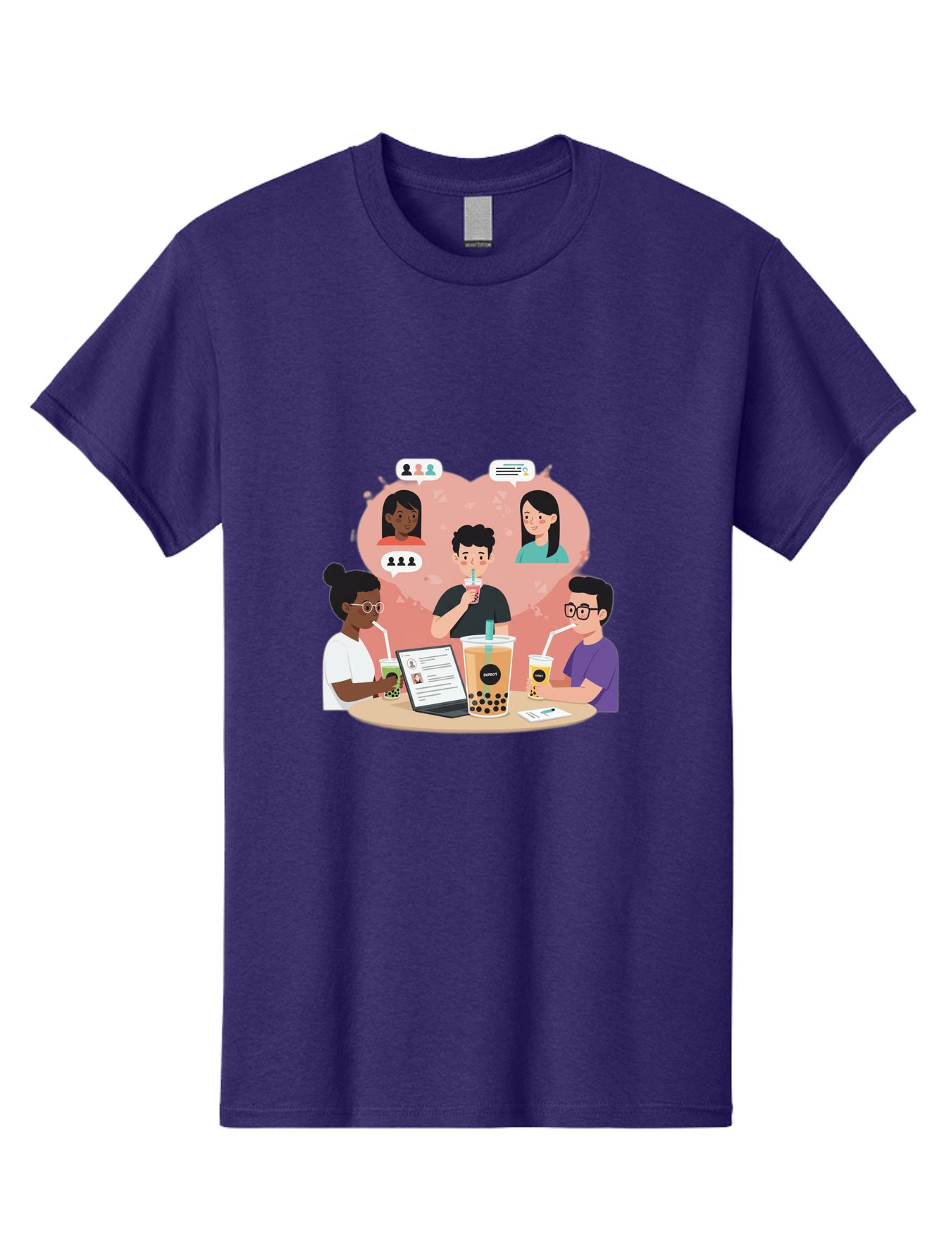 Bubble-Tea-Friends Men'S Graphic Tee, 100% Cotton, Comfortable Casual Summer Wear, Machine Washable, Vintage Camera, Old Camera, Antique Camera, Black Camera, Classic Photography, Photography Equipment, Nostalgic Device, Film Camera, Bal891