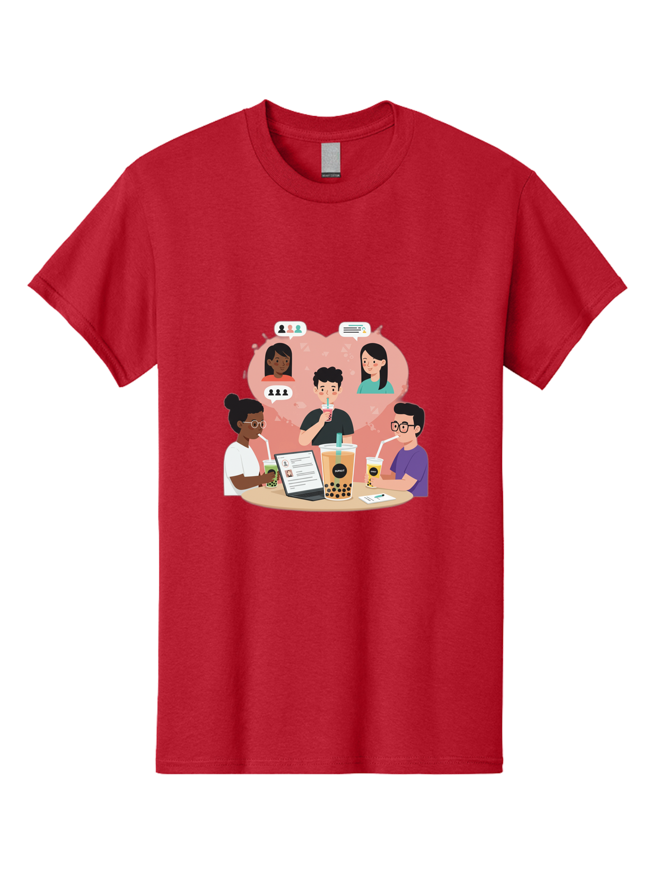 Bubble-Tea-Friends Men'S Graphic Tee, 100% Cotton, Comfortable Casual Summer Wear, Machine Washable, Vintage Camera, Old Camera, Antique Camera, Black Camera, Classic Photography, Photography Equipment, Nostalgic Device, Film Camera, Bal891