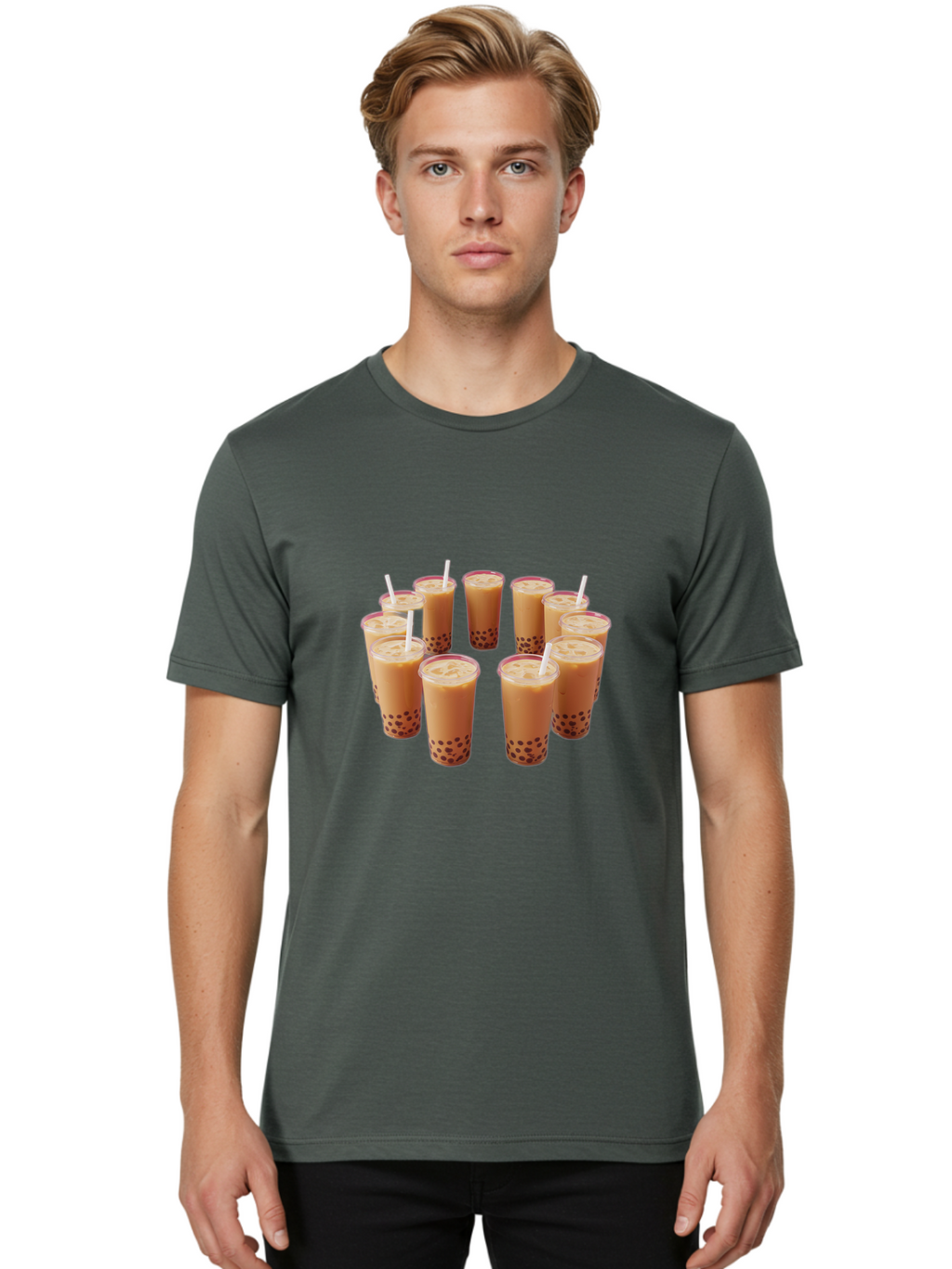 Bubble-Tea Men'S Graphic Tee, 100% Cotton, Comfortable Casual Summer Wear, Machine Washable, Vintage Camera, Old Camera, Antique Camera, Black Camera, Classic Photography, Photography Equipment, Nostalgic Device, Film Camera, Camera Art Bal892