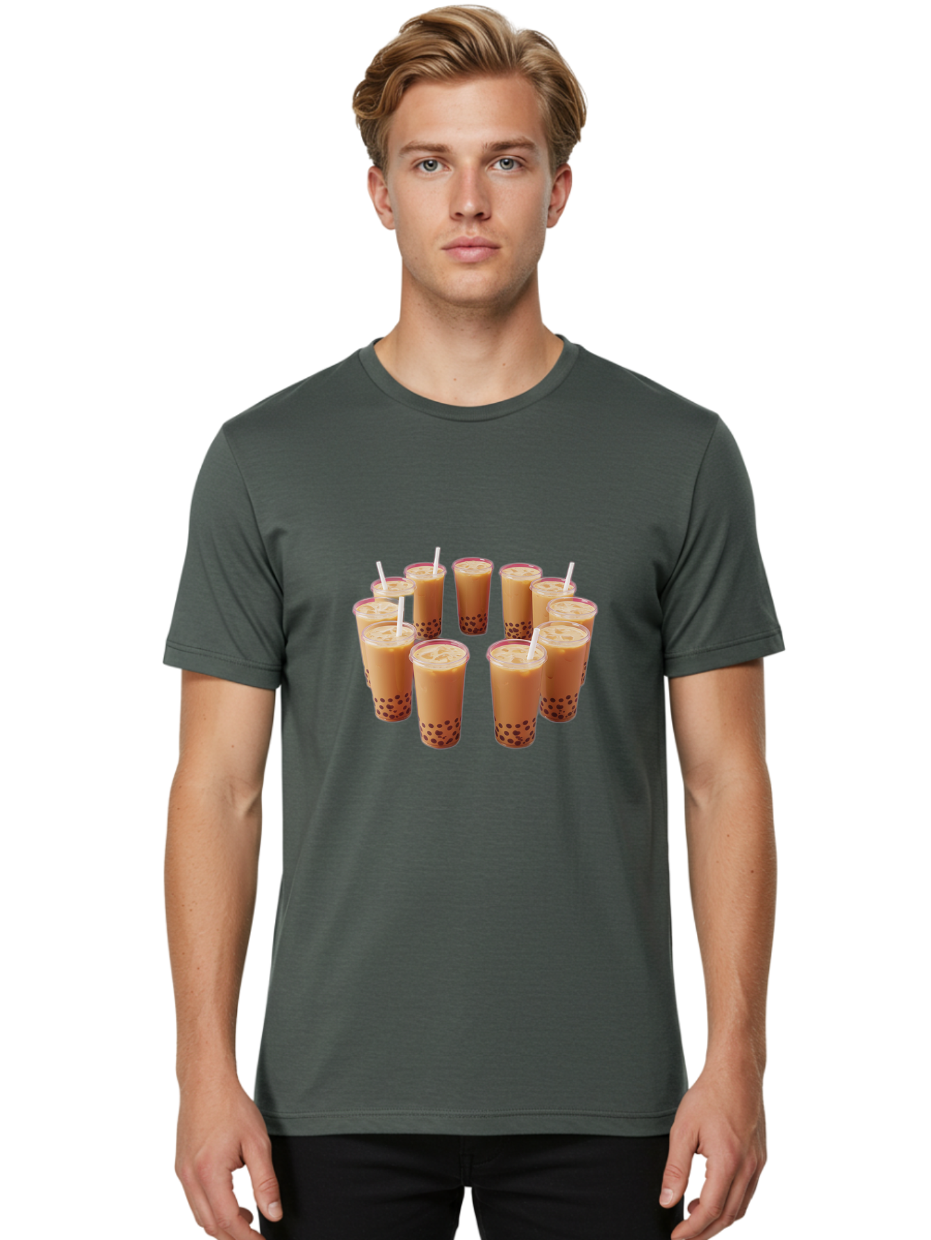 Bubble-Tea Men'S Graphic Tee, 100% Cotton, Comfortable Casual Summer Wear, Machine Washable, Vintage Camera, Old Camera, Antique Camera, Black Camera, Classic Photography, Photography Equipment, Nostalgic Device, Film Camera, Camera Art Bal892