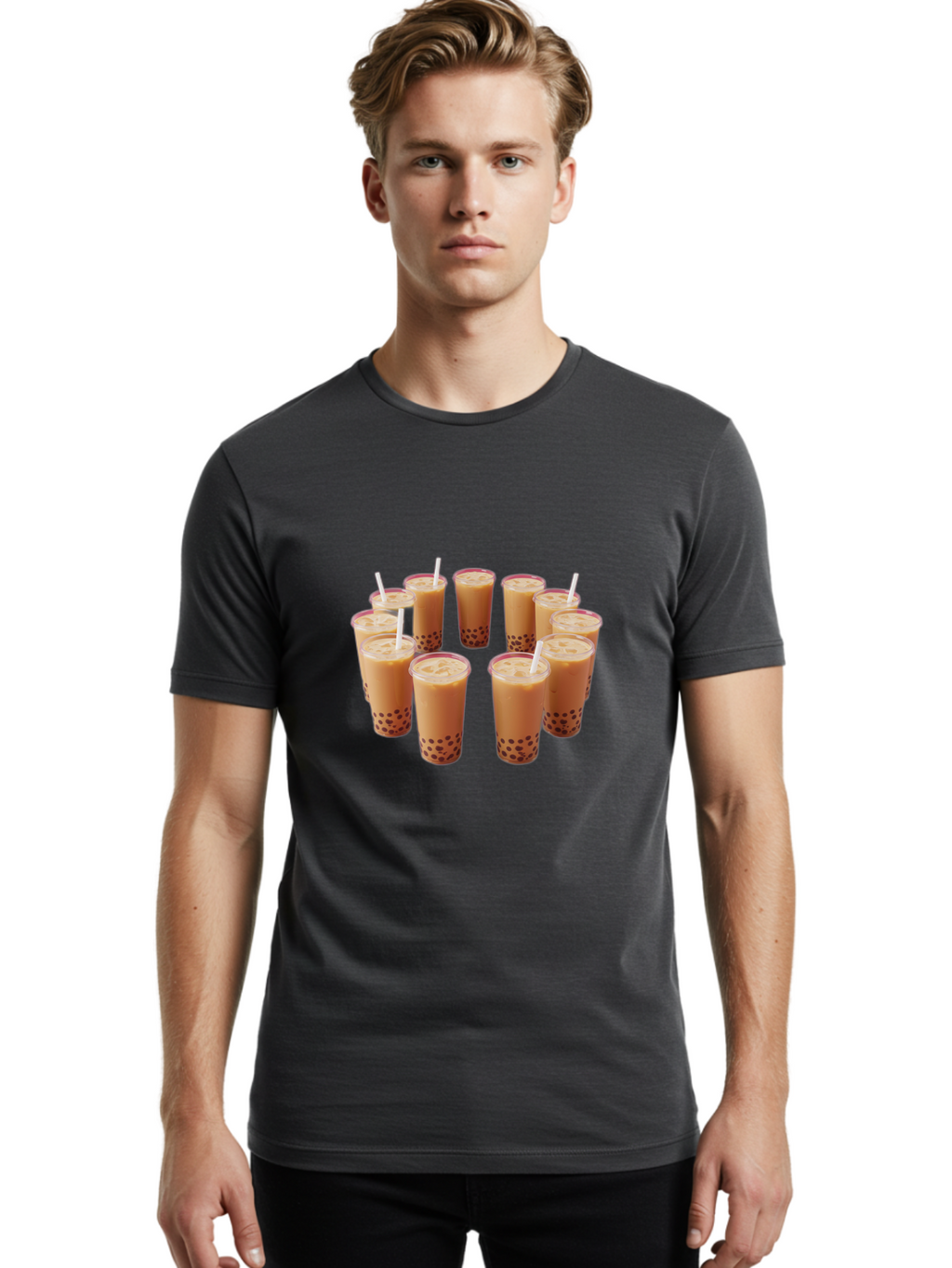 Bubble-Tea Men'S Graphic Tee, 100% Cotton, Comfortable Casual Summer Wear, Machine Washable, Vintage Camera, Old Camera, Antique Camera, Black Camera, Classic Photography, Photography Equipment, Nostalgic Device, Film Camera, Camera Art Bal892