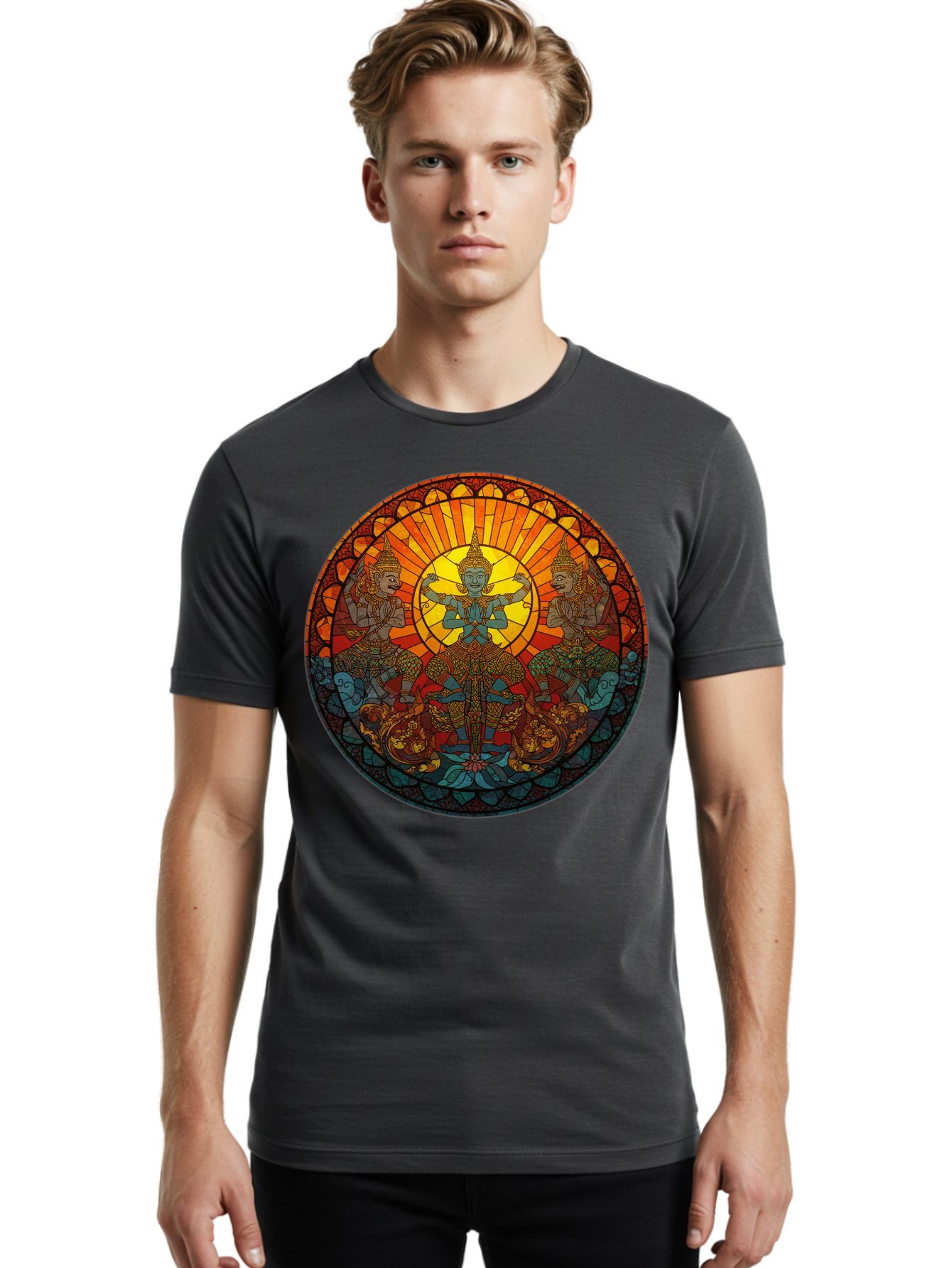 Buddha Men'S Graphic Tee, 100% Cotton, Comfortable Casual Summer Wear, Machine Washable, Vintage Camera, Old Camera, Antique Camera, Black Camera, Classic Photography, Photography Equipment, Nostalgic Device, Film Camera, Camera Art Bal894