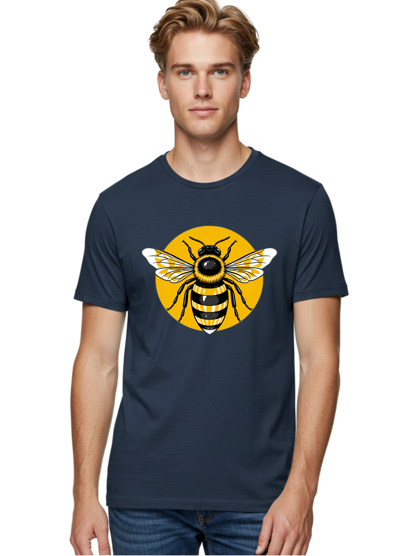 Bumble-Bee Men'S Graphic Tee, 100% Cotton, Comfortable Casual Summer Wear, Machine Washable, Vintage Camera, Old Camera, Antique Camera, Black Camera, Classic Photography, Photography Equipment, Nostalgic Device, Film Camera, Camera Art Bal895