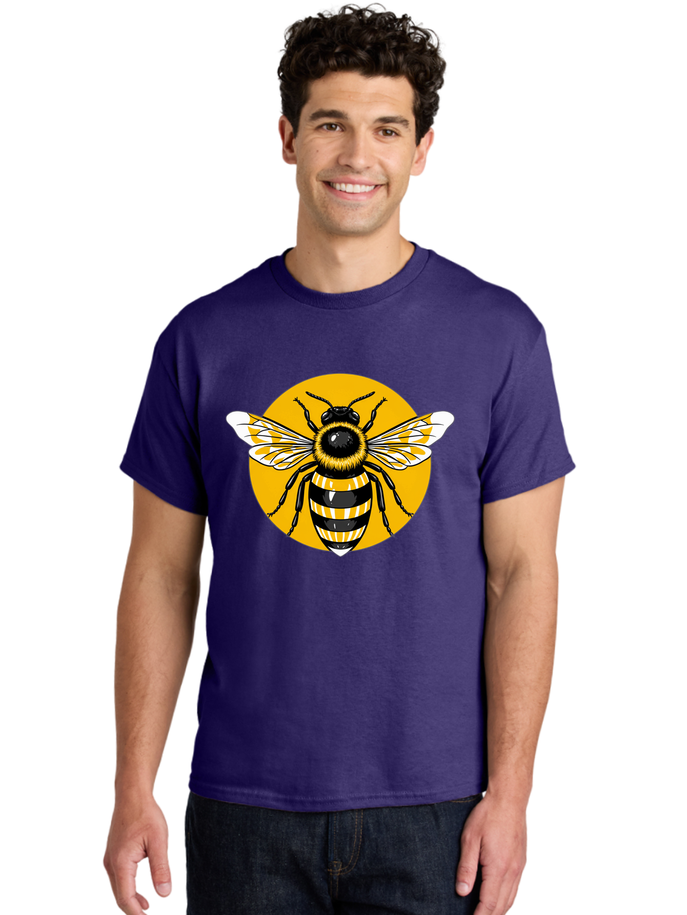 Bumble-Bee Men'S Graphic Tee, 100% Cotton, Comfortable Casual Summer Wear, Machine Washable, Vintage Camera, Old Camera, Antique Camera, Black Camera, Classic Photography, Photography Equipment, Nostalgic Device, Film Camera, Camera Art Bal895