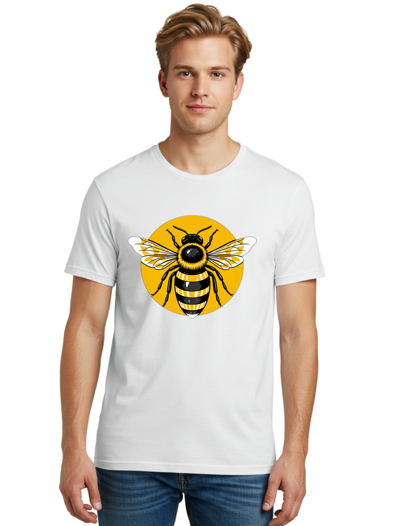 Bumble-Bee Men'S Graphic Tee, 100% Cotton, Comfortable Casual Summer Wear, Machine Washable, Vintage Camera, Old Camera, Antique Camera, Black Camera, Classic Photography, Photography Equipment, Nostalgic Device, Film Camera, Camera Art Bal895
