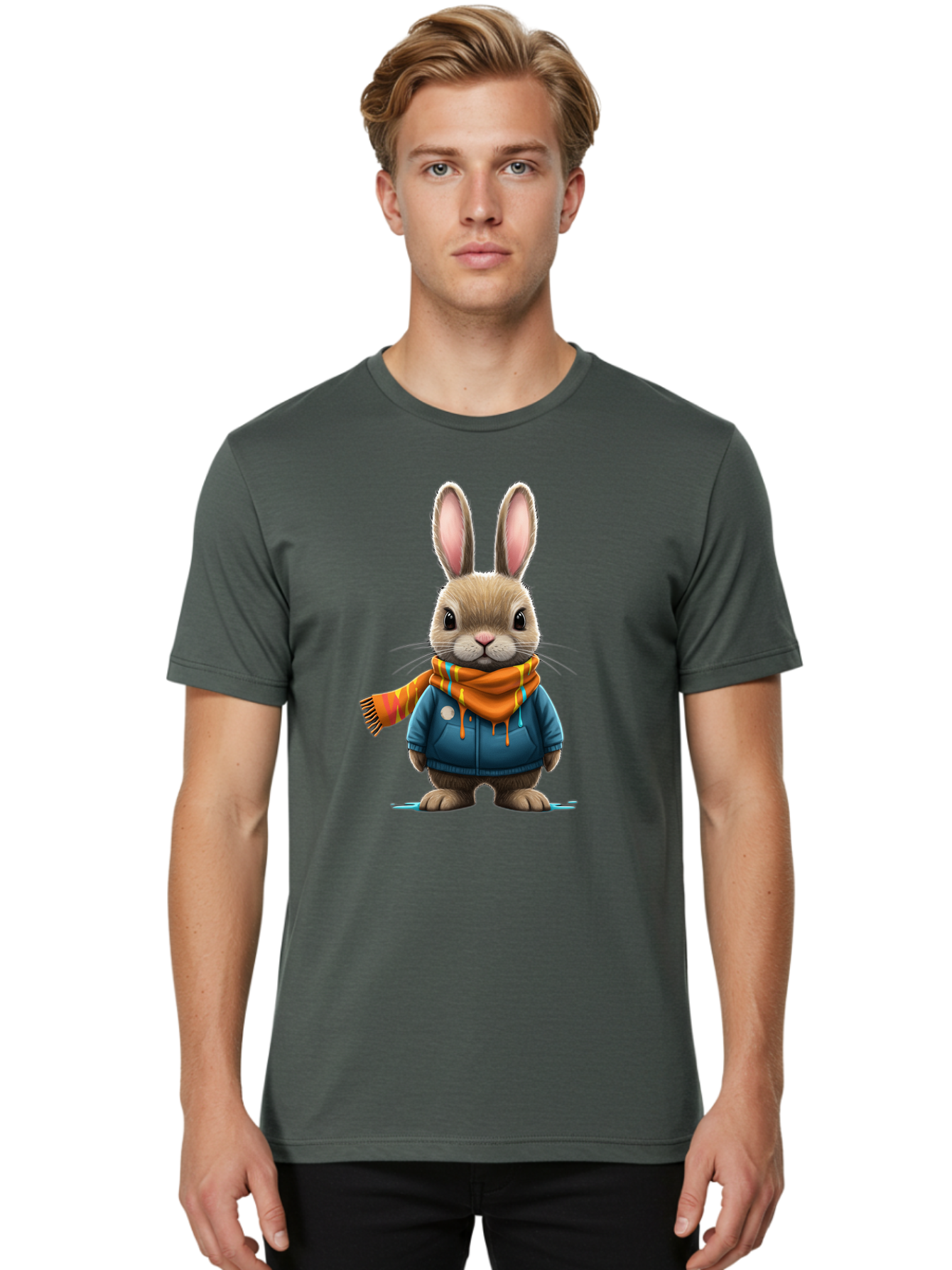 Bunny Men'S Graphic Tee, 100% Cotton, Comfortable Casual Summer Wear, Machine Washable, Vintage Camera, Old Camera, Antique Camera, Black Camera, Classic Photography, Photography Equipment, Nostalgic Device, Film Camera, Camera Art Bal897