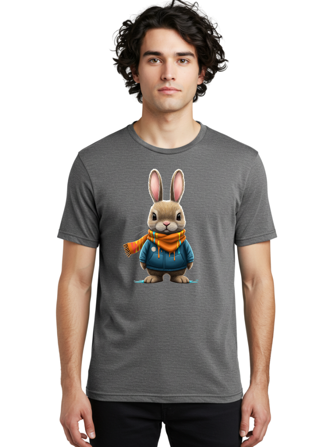 Bunny Men'S Graphic Tee, 100% Cotton, Comfortable Casual Summer Wear, Machine Washable, Vintage Camera, Old Camera, Antique Camera, Black Camera, Classic Photography, Photography Equipment, Nostalgic Device, Film Camera, Camera Art Bal897