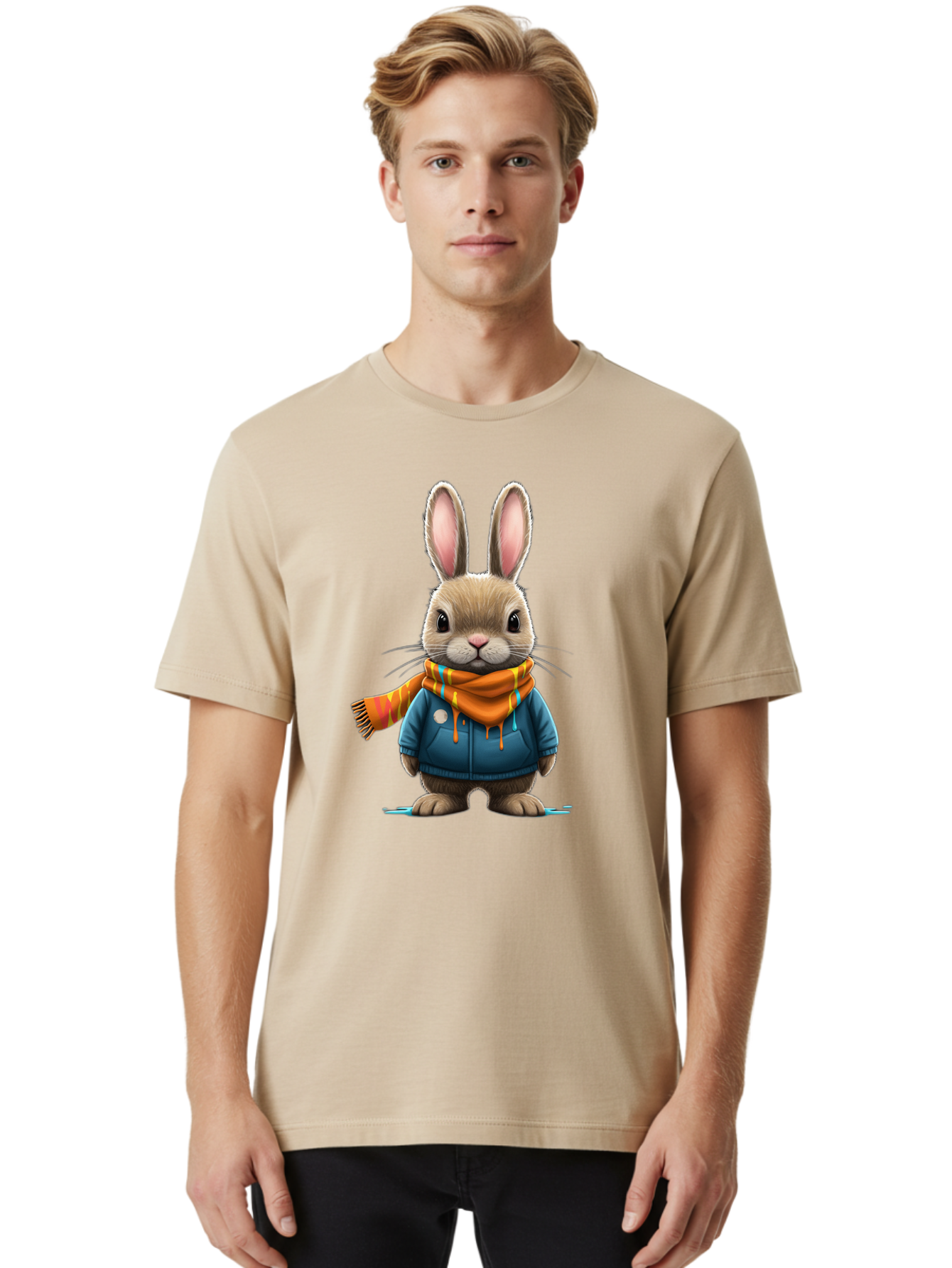 Bunny Men'S Graphic Tee, 100% Cotton, Comfortable Casual Summer Wear, Machine Washable, Vintage Camera, Old Camera, Antique Camera, Black Camera, Classic Photography, Photography Equipment, Nostalgic Device, Film Camera, Camera Art Bal897