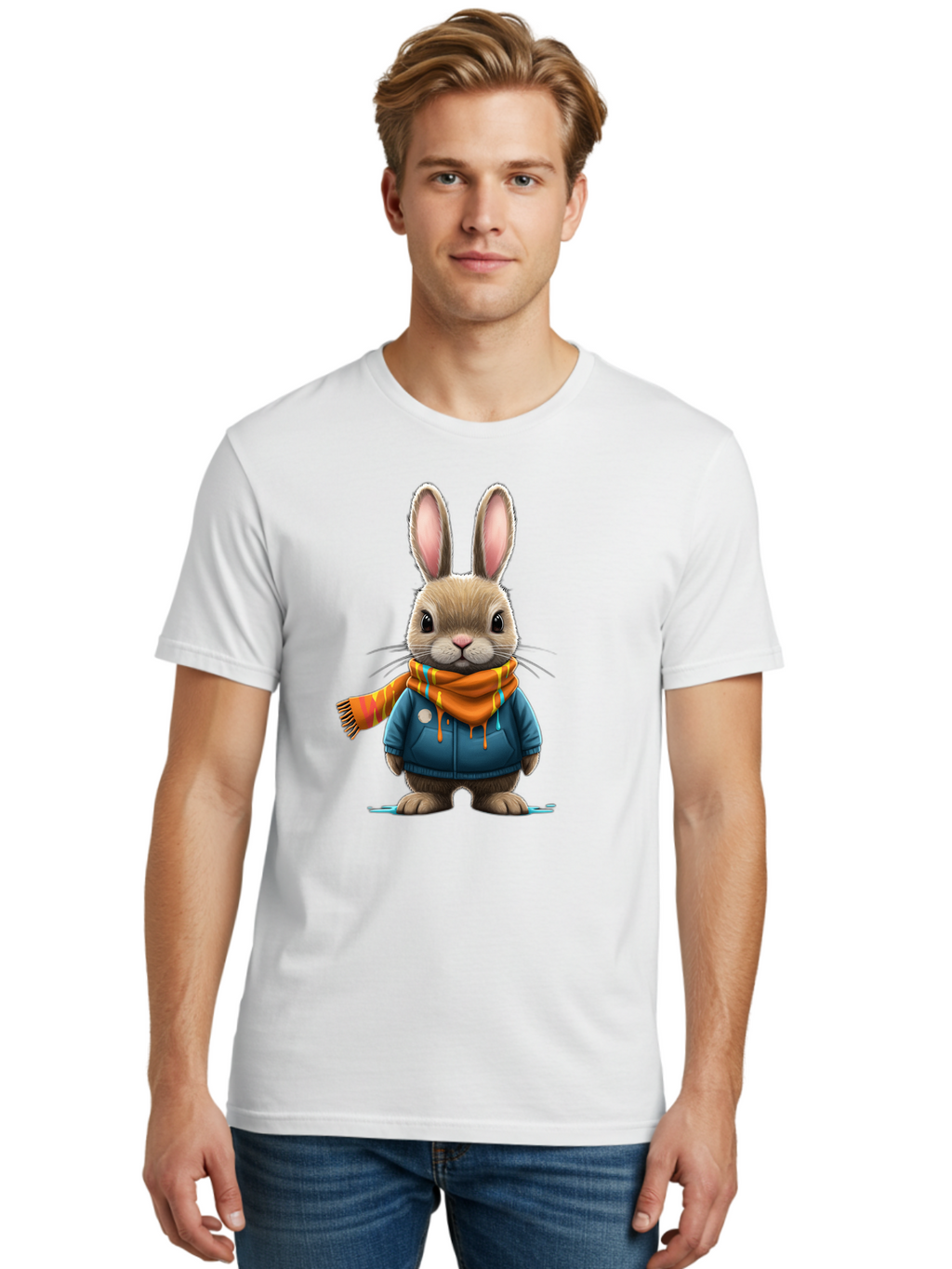 Bunny Men'S Graphic Tee, 100% Cotton, Comfortable Casual Summer Wear, Machine Washable, Vintage Camera, Old Camera, Antique Camera, Black Camera, Classic Photography, Photography Equipment, Nostalgic Device, Film Camera, Camera Art Bal897
