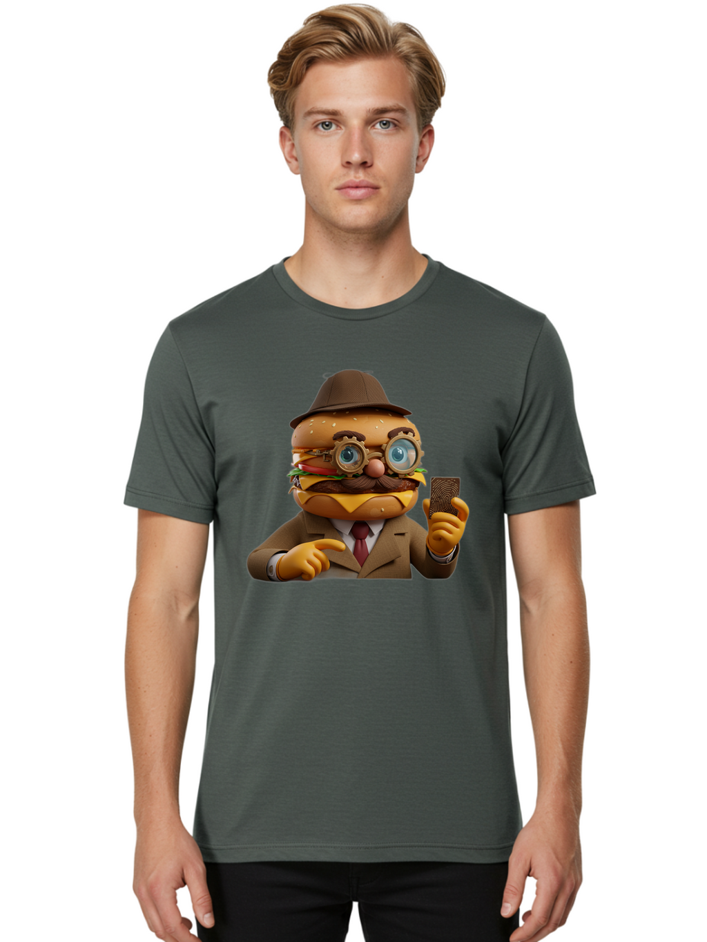 Burger-Detective Men'S Graphic Tee, 100% Cotton, Comfortable Casual Summer Wear, Machine Washable, Vintage Camera, Old Camera, Antique Camera, Black Camera, Classic Photography, Photography Equipment, Nostalgic Device, Film Camera, Camera Art Bal899