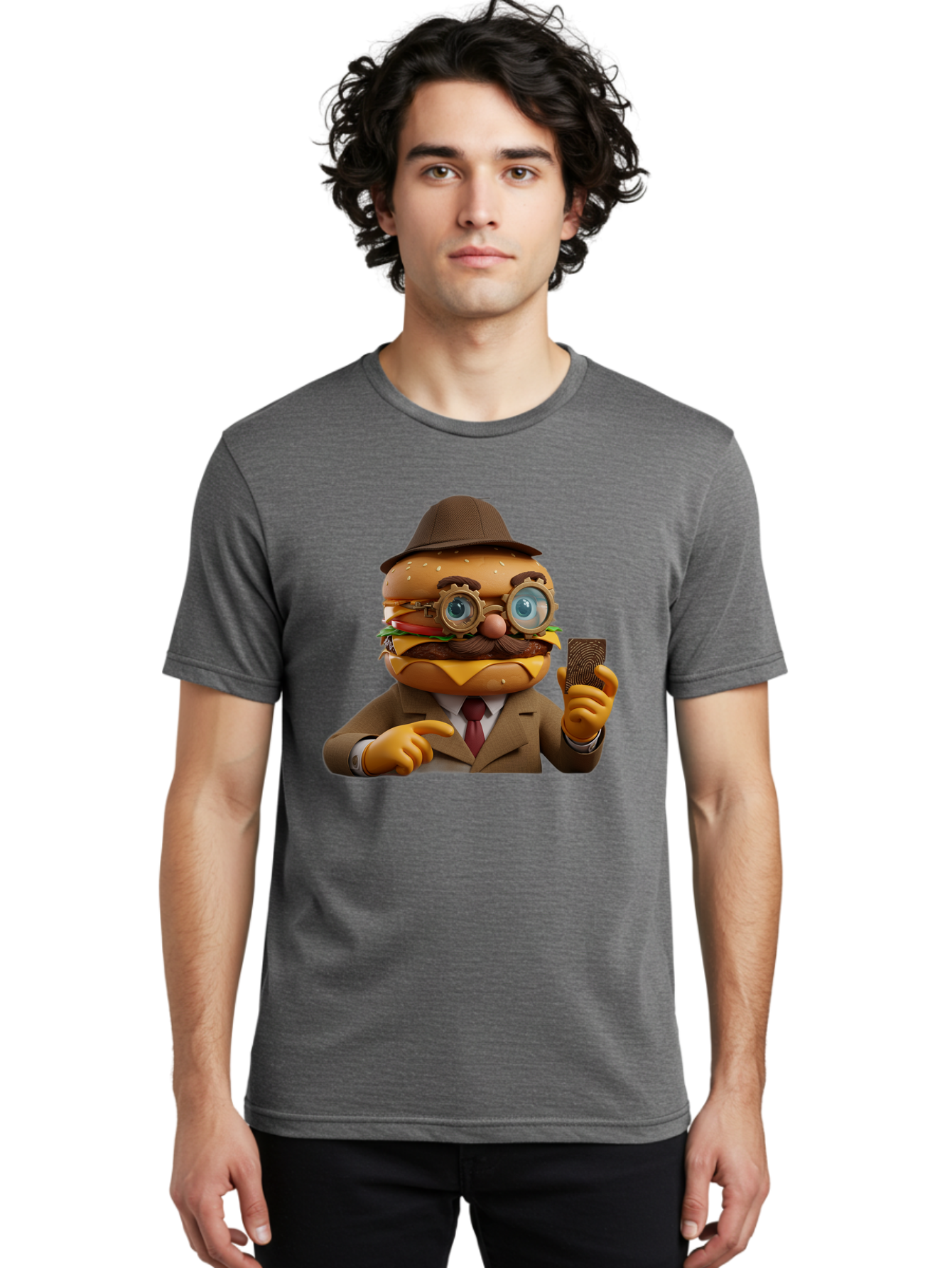 Burger-Detective Men'S Graphic Tee, 100% Cotton, Comfortable Casual Summer Wear, Machine Washable, Vintage Camera, Old Camera, Antique Camera, Black Camera, Classic Photography, Photography Equipment, Nostalgic Device, Film Camera, Camera Art Bal899
