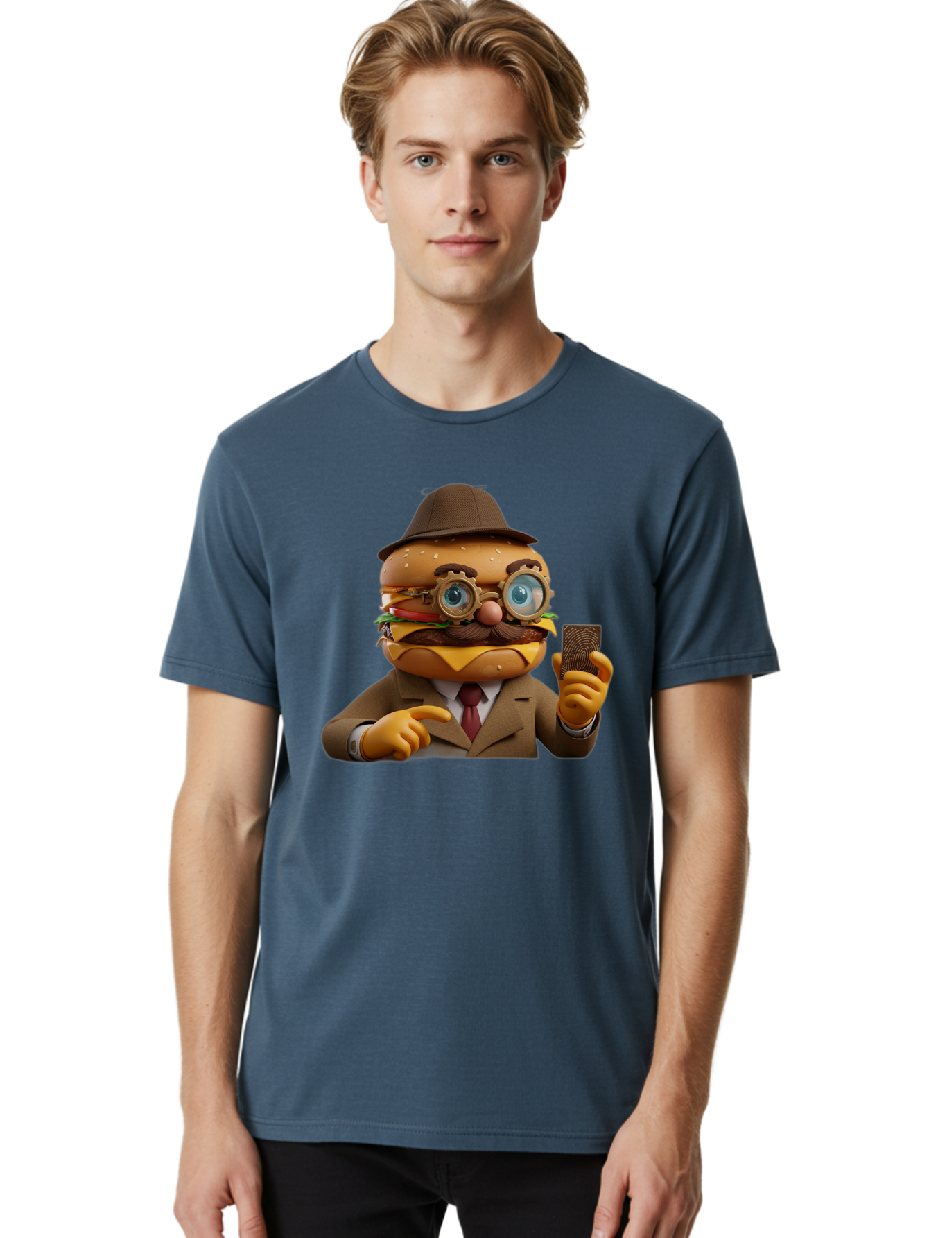 Burger-Detective Men'S Graphic Tee, 100% Cotton, Comfortable Casual Summer Wear, Machine Washable, Vintage Camera, Old Camera, Antique Camera, Black Camera, Classic Photography, Photography Equipment, Nostalgic Device, Film Camera, Camera Art Bal899