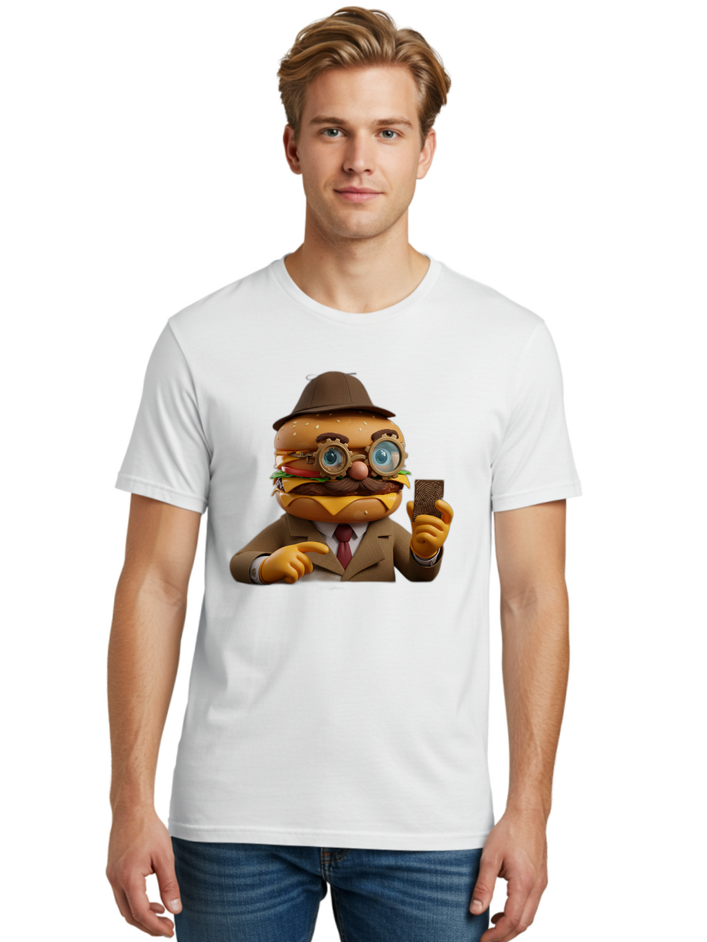 Burger-Detective Men'S Graphic Tee, 100% Cotton, Comfortable Casual Summer Wear, Machine Washable, Vintage Camera, Old Camera, Antique Camera, Black Camera, Classic Photography, Photography Equipment, Nostalgic Device, Film Camera, Camera Art Bal899