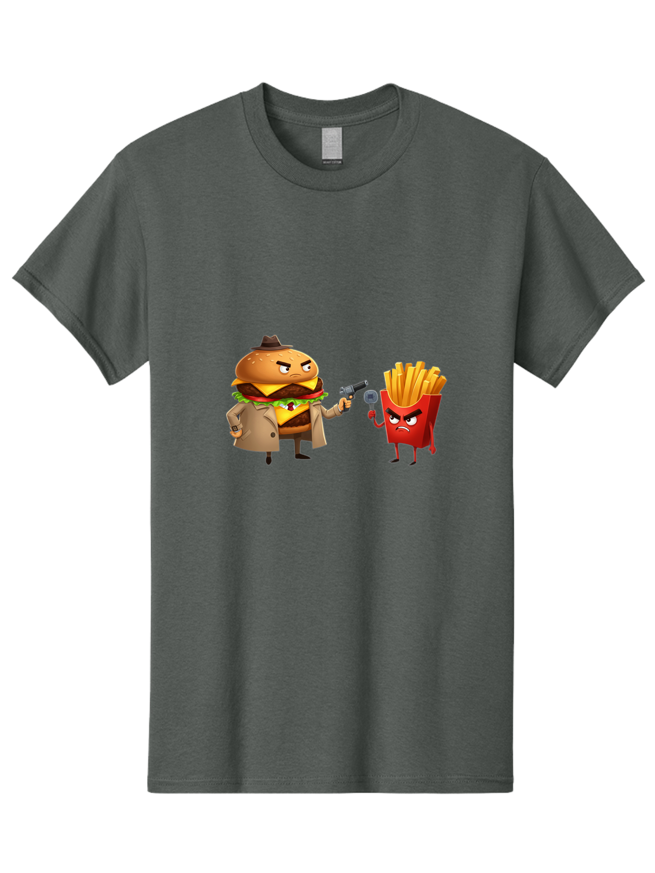 Burger-Vs-Fries Men'S Graphic Tee, 100% Cotton, Comfortable Casual Summer Wear, Machine Washable, Vintage Camera, Old Camera, Antique Camera, Black Camera, Classic Photography, Photography Equipment, Nostalgic Device, Film Camera, Camera Art Bal900