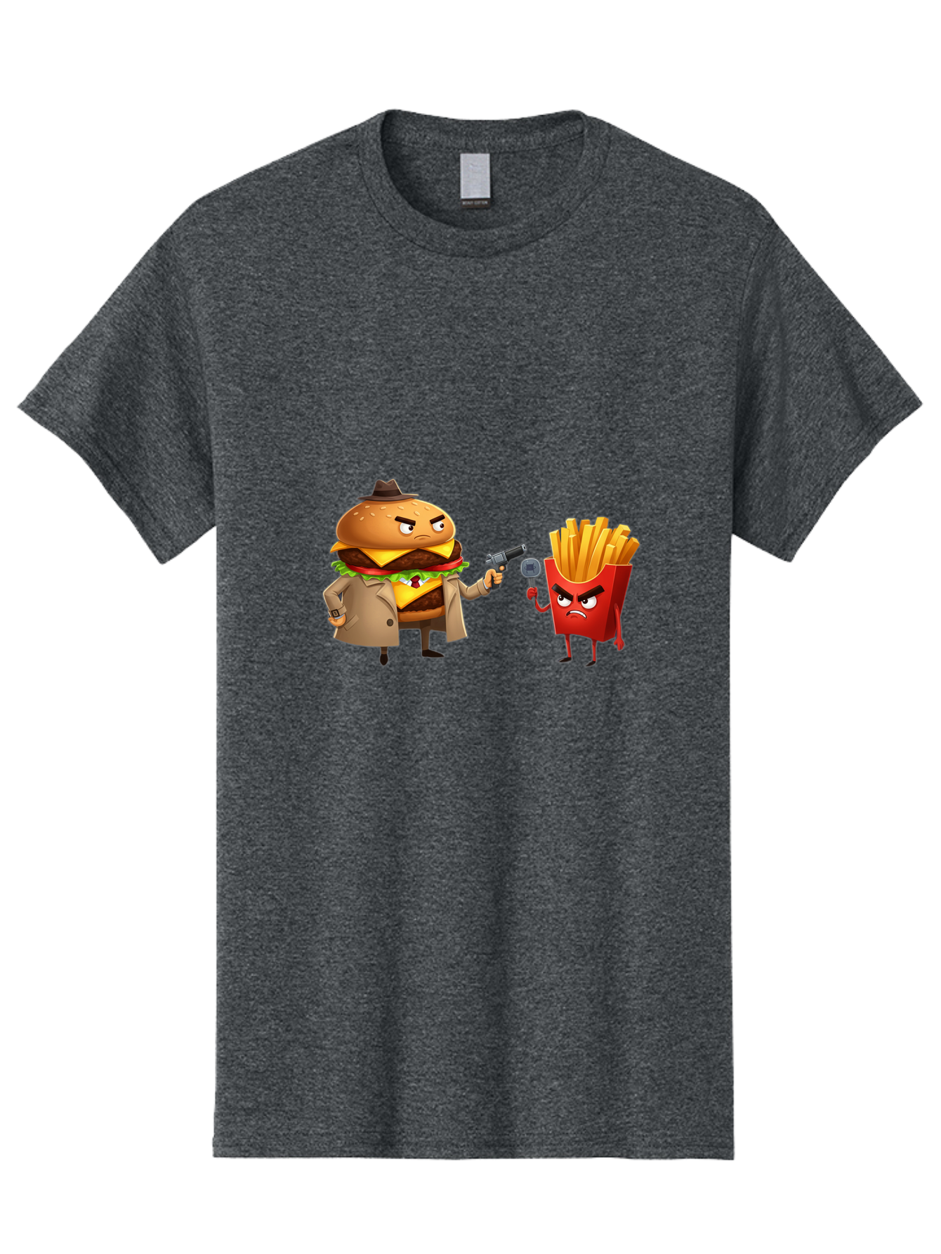 Burger-Vs-Fries Men'S Graphic Tee, 100% Cotton, Comfortable Casual Summer Wear, Machine Washable, Vintage Camera, Old Camera, Antique Camera, Black Camera, Classic Photography, Photography Equipment, Nostalgic Device, Film Camera, Camera Art Bal900
