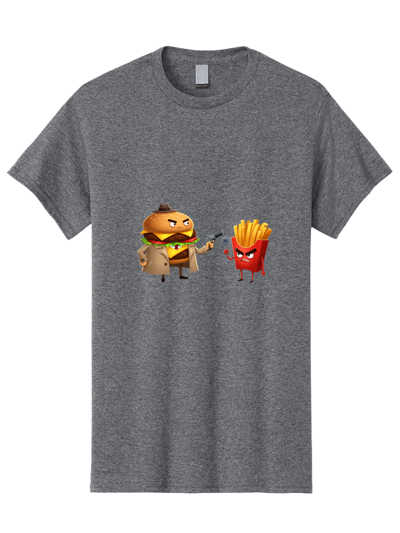 Burger-Vs-Fries Men'S Graphic Tee, 100% Cotton, Comfortable Casual Summer Wear, Machine Washable, Vintage Camera, Old Camera, Antique Camera, Black Camera, Classic Photography, Photography Equipment, Nostalgic Device, Film Camera, Camera Art Bal900