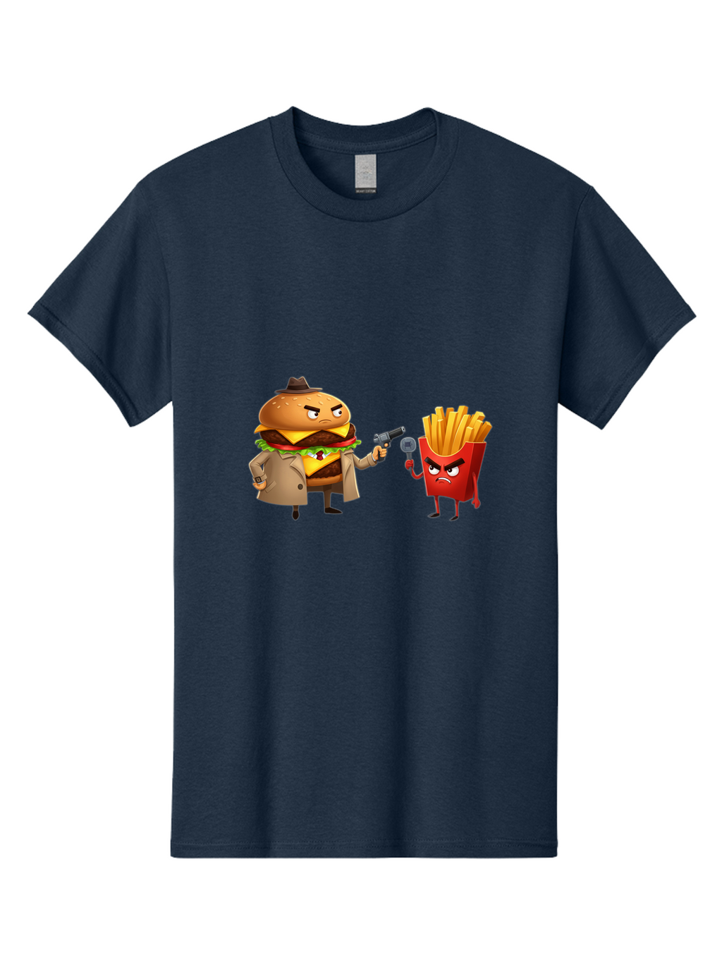 Burger-Vs-Fries Men'S Graphic Tee, 100% Cotton, Comfortable Casual Summer Wear, Machine Washable, Vintage Camera, Old Camera, Antique Camera, Black Camera, Classic Photography, Photography Equipment, Nostalgic Device, Film Camera, Camera Art Bal900