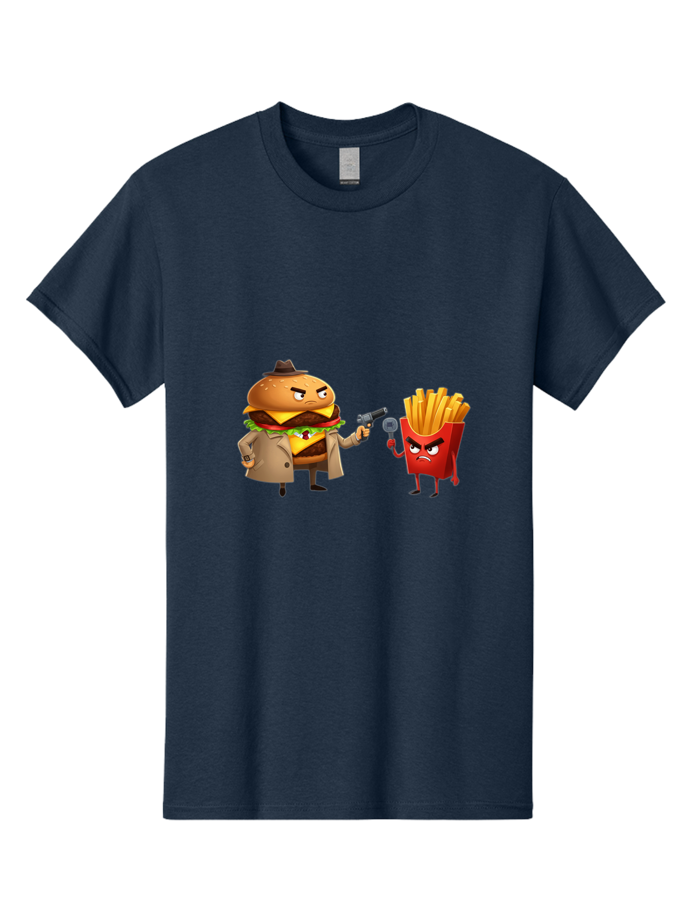 Burger-Vs-Fries Men'S Graphic Tee, 100% Cotton, Comfortable Casual Summer Wear, Machine Washable, Vintage Camera, Old Camera, Antique Camera, Black Camera, Classic Photography, Photography Equipment, Nostalgic Device, Film Camera, Camera Art Bal900