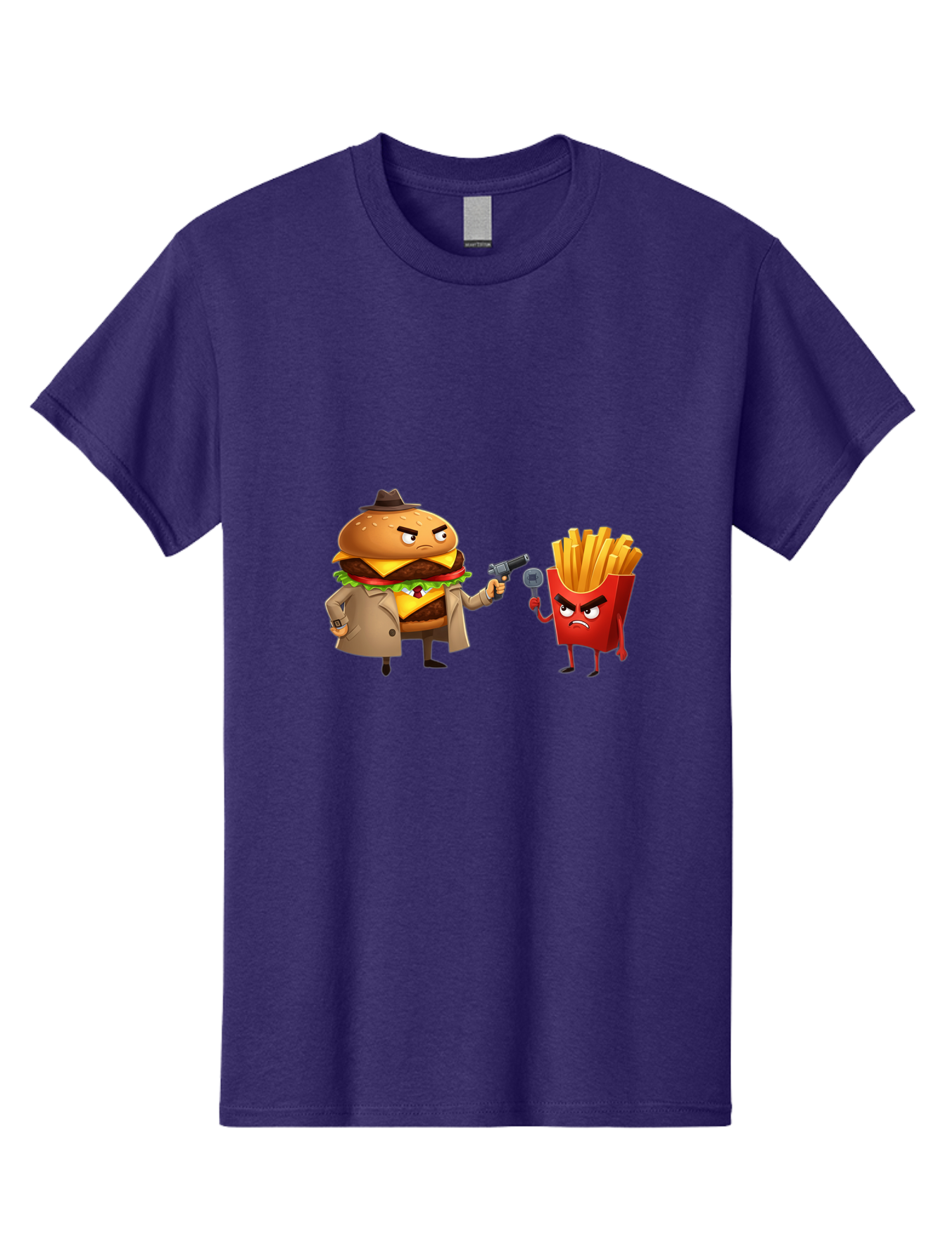 Burger-Vs-Fries Men'S Graphic Tee, 100% Cotton, Comfortable Casual Summer Wear, Machine Washable, Vintage Camera, Old Camera, Antique Camera, Black Camera, Classic Photography, Photography Equipment, Nostalgic Device, Film Camera, Camera Art Bal900