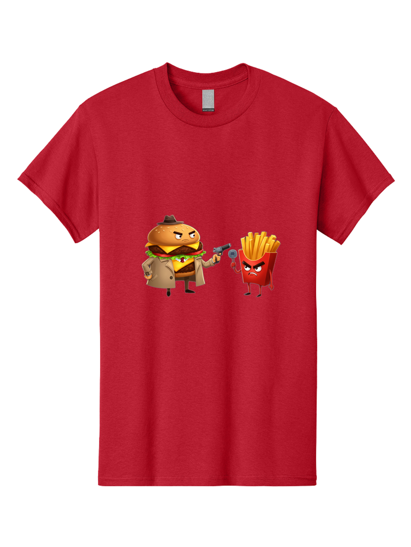 Burger-Vs-Fries Men'S Graphic Tee, 100% Cotton, Comfortable Casual Summer Wear, Machine Washable, Vintage Camera, Old Camera, Antique Camera, Black Camera, Classic Photography, Photography Equipment, Nostalgic Device, Film Camera, Camera Art Bal900