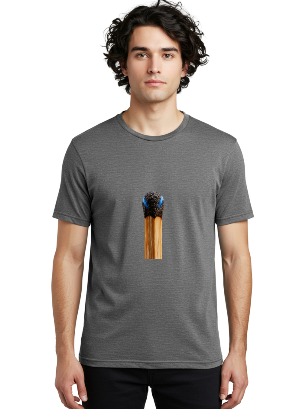 Burned-Match Men'S Graphic Tee, 100% Cotton, Comfortable Casual Summer Wear, Machine Washable, Vintage Camera, Old Camera, Antique Camera, Black Camera, Classic Photography, Photography Equipment, Nostalgic Device, Film Camera, Camera Art Bal901
