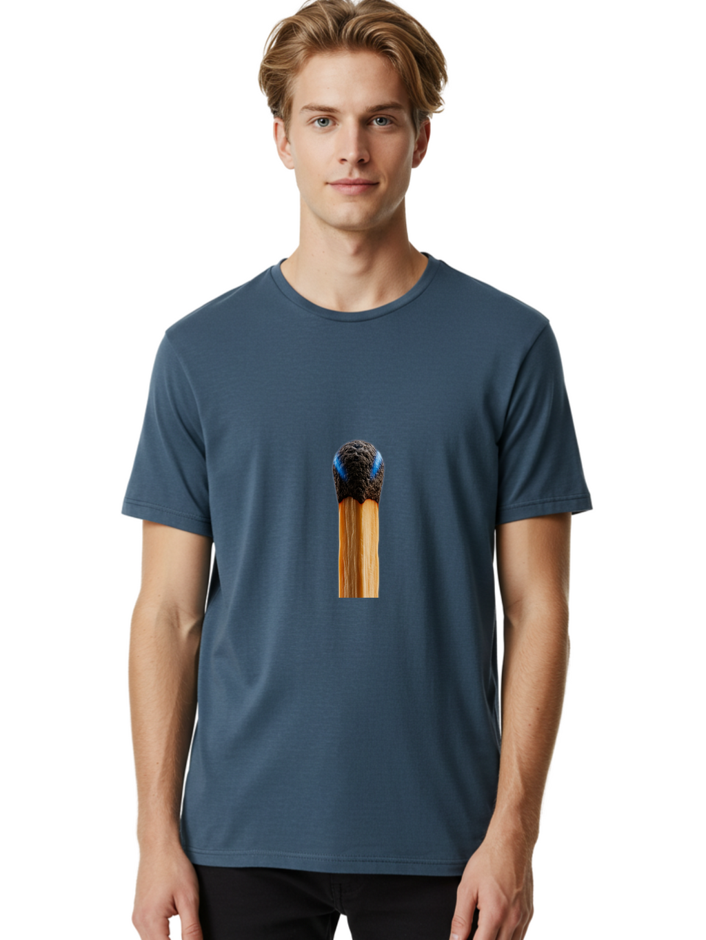 Burned-Match Men'S Graphic Tee, 100% Cotton, Comfortable Casual Summer Wear, Machine Washable, Vintage Camera, Old Camera, Antique Camera, Black Camera, Classic Photography, Photography Equipment, Nostalgic Device, Film Camera, Camera Art Bal901