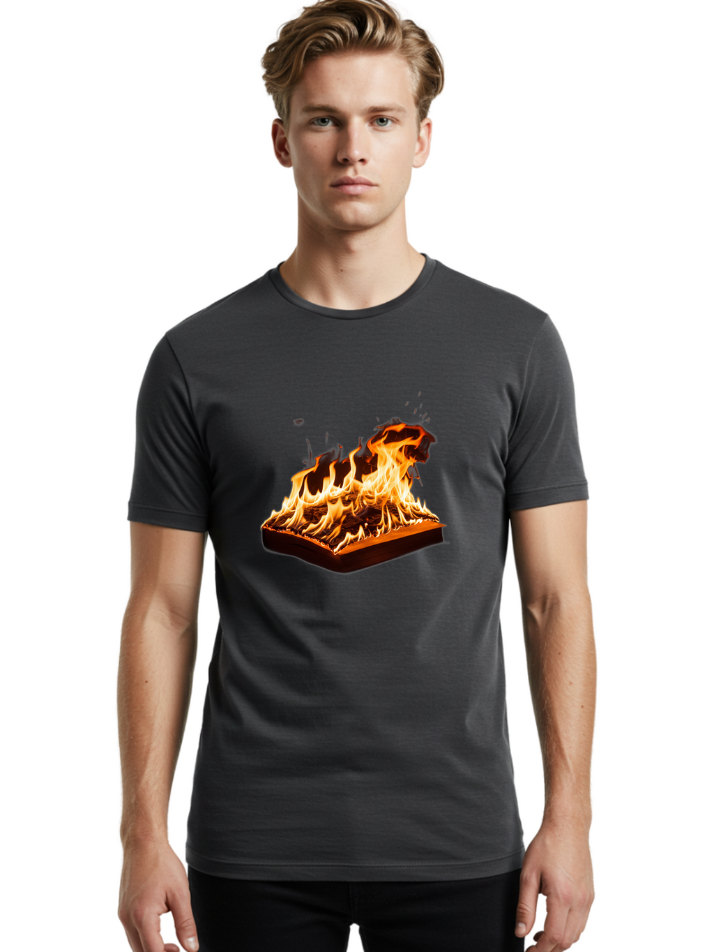 Burning-Book Men'S Graphic Tee, 100% Cotton, Comfortable Casual Summer Wear, Machine Washable, Vintage Camera, Old Camera, Antique Camera, Black Camera, Classic Photography, Photography Equipment, Nostalgic Device, Film Camera, Camera Art Bal902