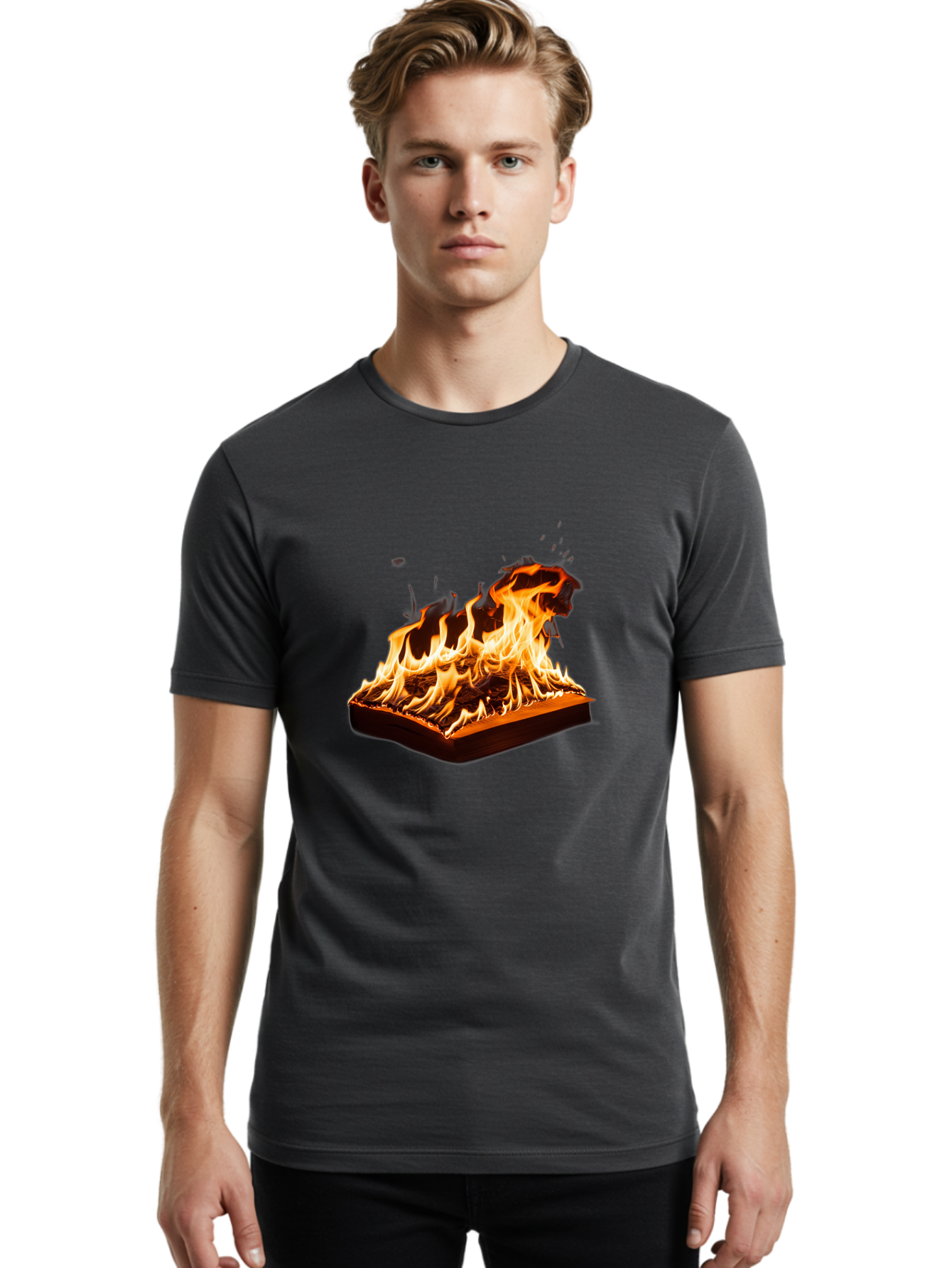 Burning-Book Men'S Graphic Tee, 100% Cotton, Comfortable Casual Summer Wear, Machine Washable, Vintage Camera, Old Camera, Antique Camera, Black Camera, Classic Photography, Photography Equipment, Nostalgic Device, Film Camera, Camera Art Bal902