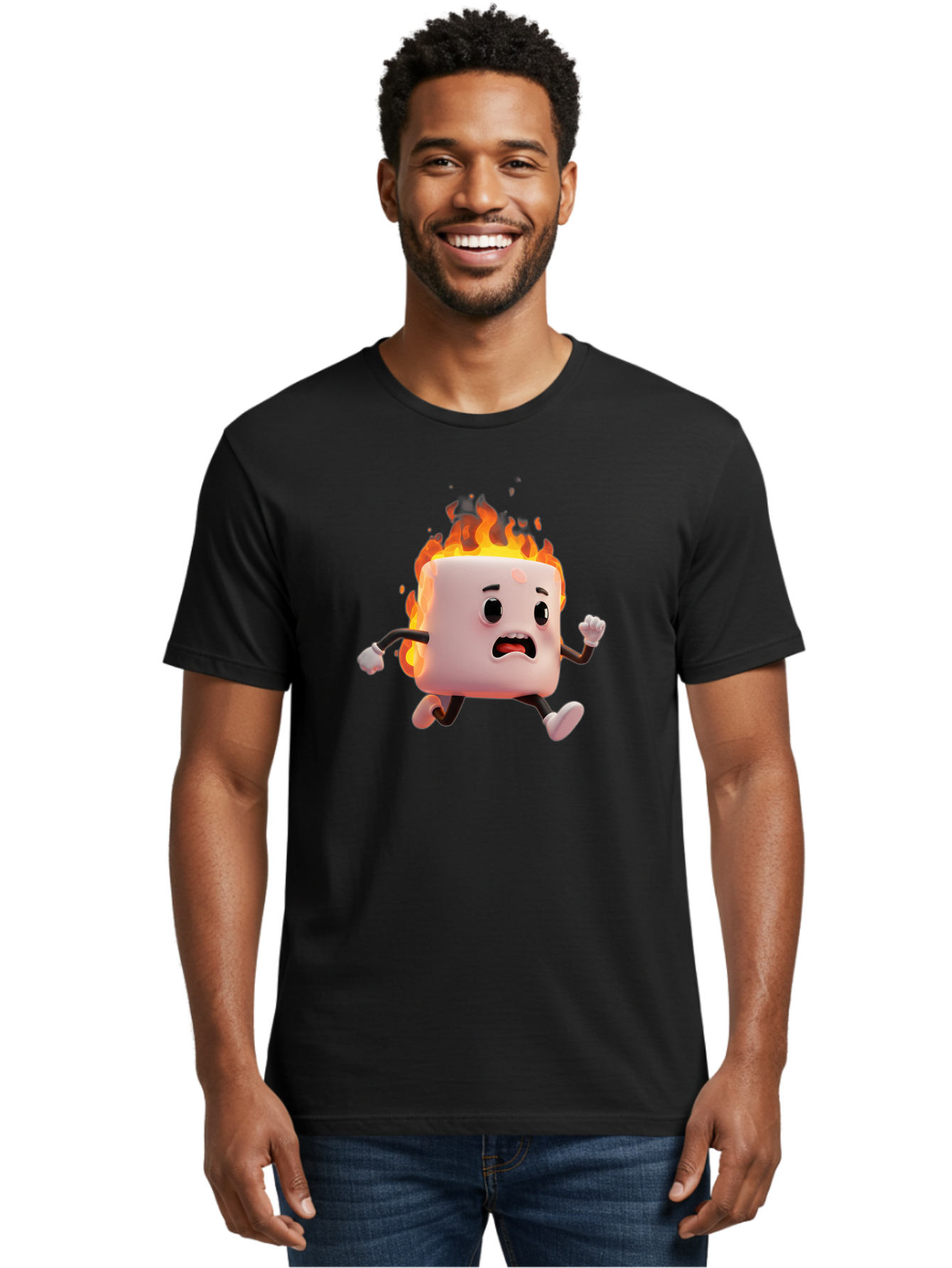 Burning-Marshmallow Men'S Graphic Tee, 100% Cotton, Comfortable Casual Summer Wear, Machine Washable, Vintage Camera, Old Camera, Antique Camera, Black Camera, Classic Photography, Photography Equipment, Nostalgic Device, Film Camera, Bal903