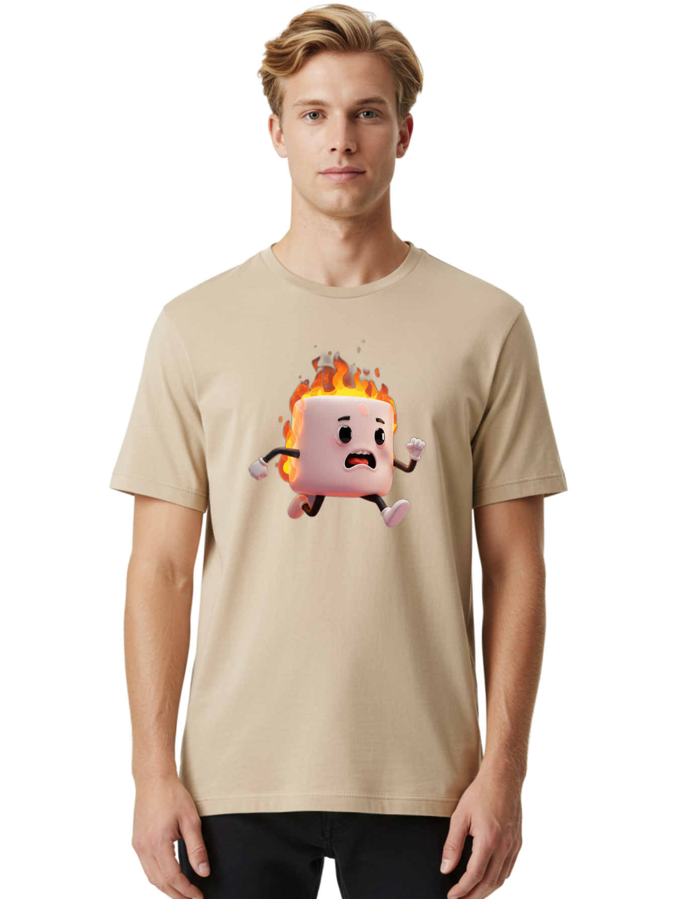 Burning-Marshmallow Men'S Graphic Tee, 100% Cotton, Comfortable Casual Summer Wear, Machine Washable, Vintage Camera, Old Camera, Antique Camera, Black Camera, Classic Photography, Photography Equipment, Nostalgic Device, Film Camera, Bal903