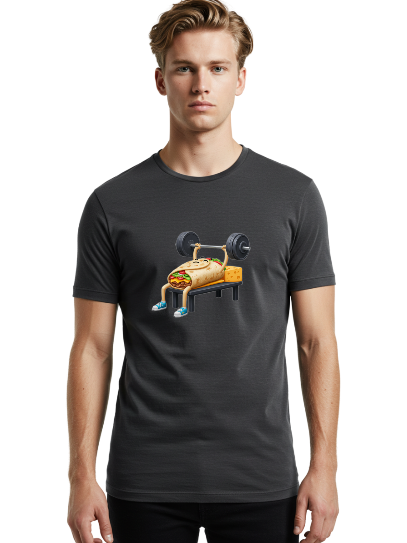 Burrito-Lifting-Weights Men'S Graphic Tee, 100% Cotton, Comfortable Casual Summer Wear, Machine Washable, Vintage Camera, Old Camera, Antique Camera, Black Camera, Classic Photography, Photography Equipment, Nostalgic Device, Film Camera, Bal904
