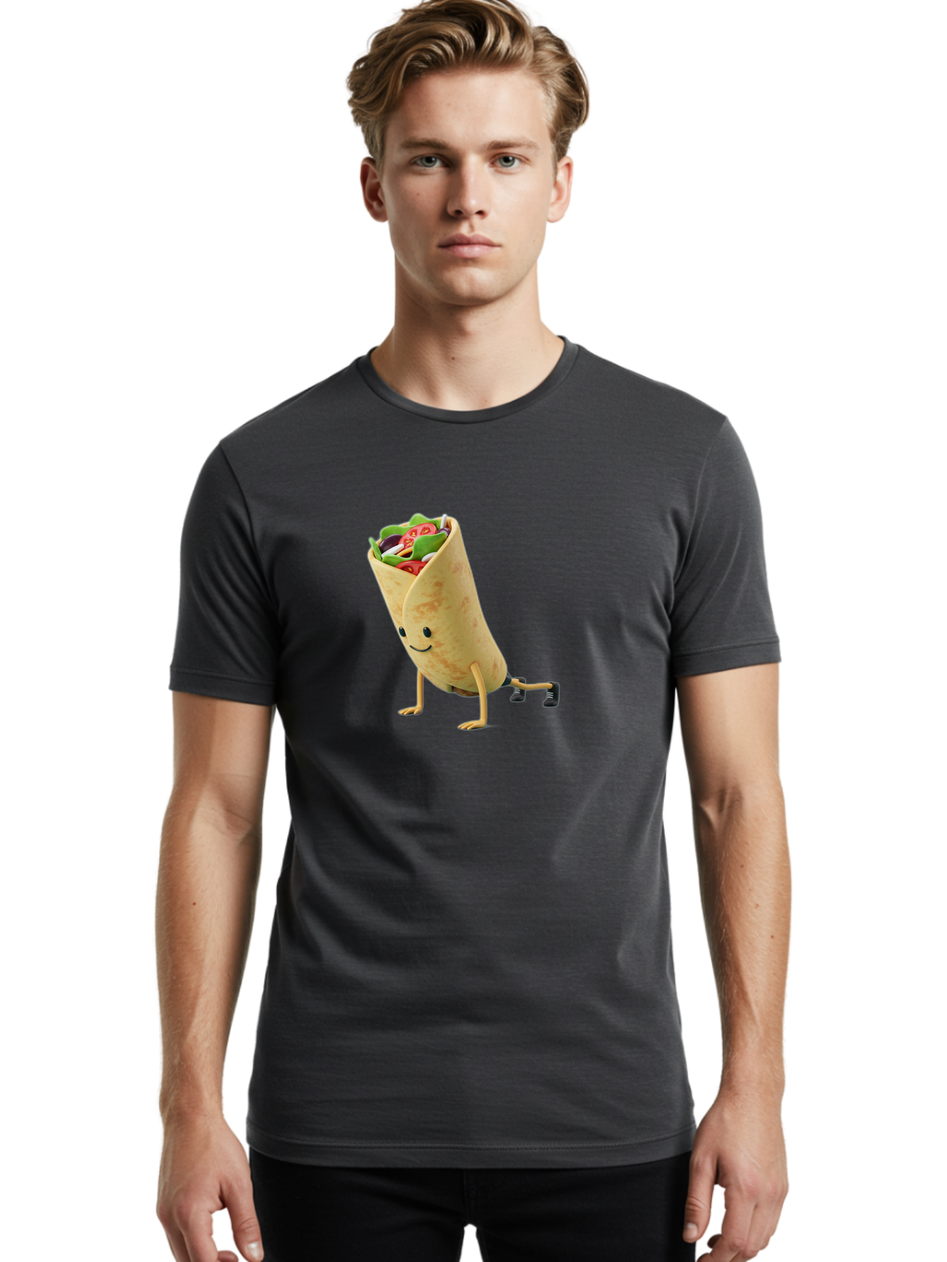 Burrito-Running Men'S Graphic Tee, 100% Cotton, Comfortable Casual Summer Wear, Machine Washable, Vintage Camera, Old Camera, Antique Camera, Black Camera, Classic Photography, Photography Equipment, Nostalgic Device, Film Camera, Camera Art Bal905