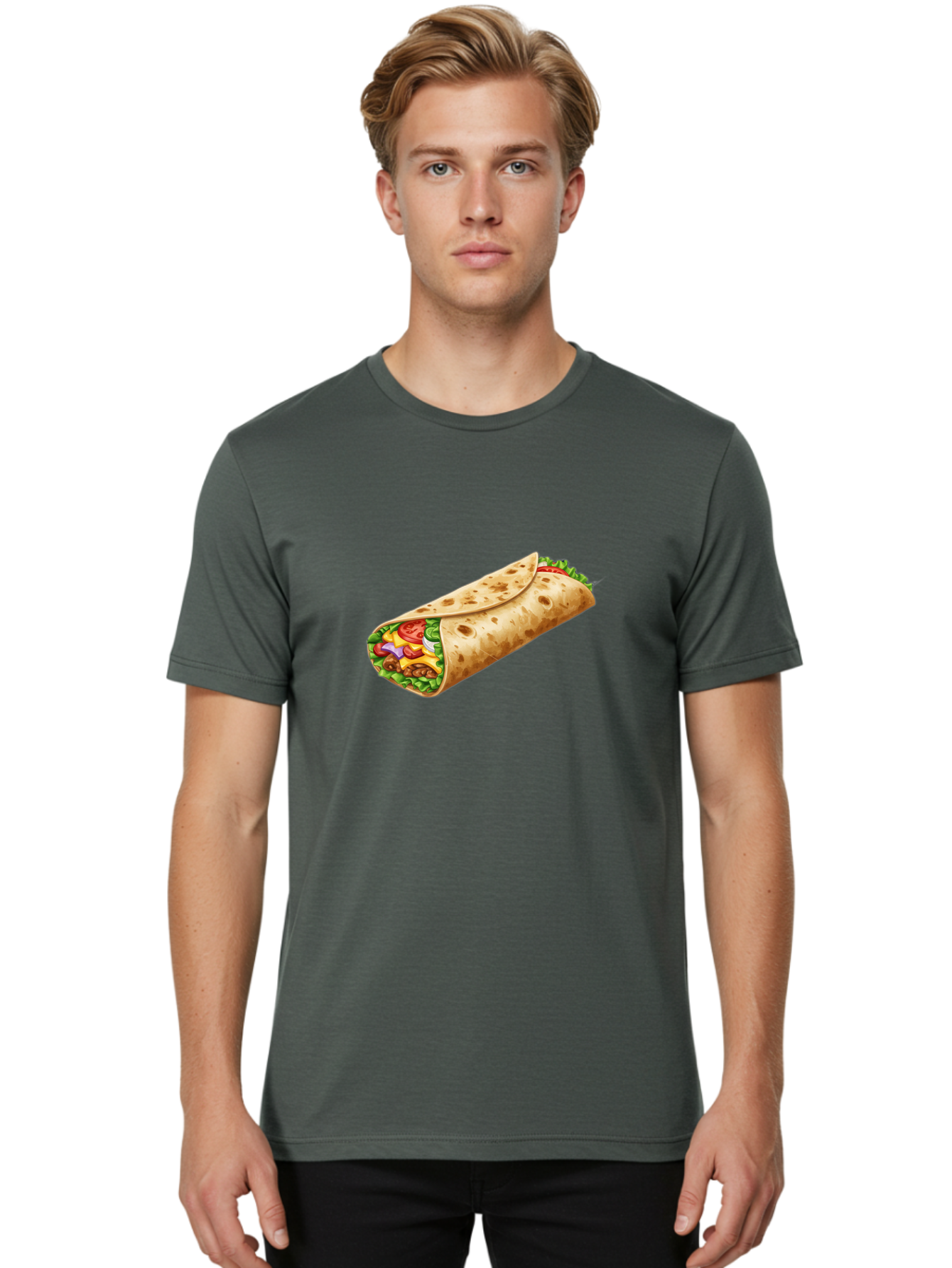 Burrito Men'S Graphic Tee, 100% Cotton, Comfortable Casual Summer Wear, Machine Washable, Vintage Camera, Old Camera, Antique Camera, Black Camera, Classic Photography, Photography Equipment, Nostalgic Device, Film Camera, Camera Art Bal906