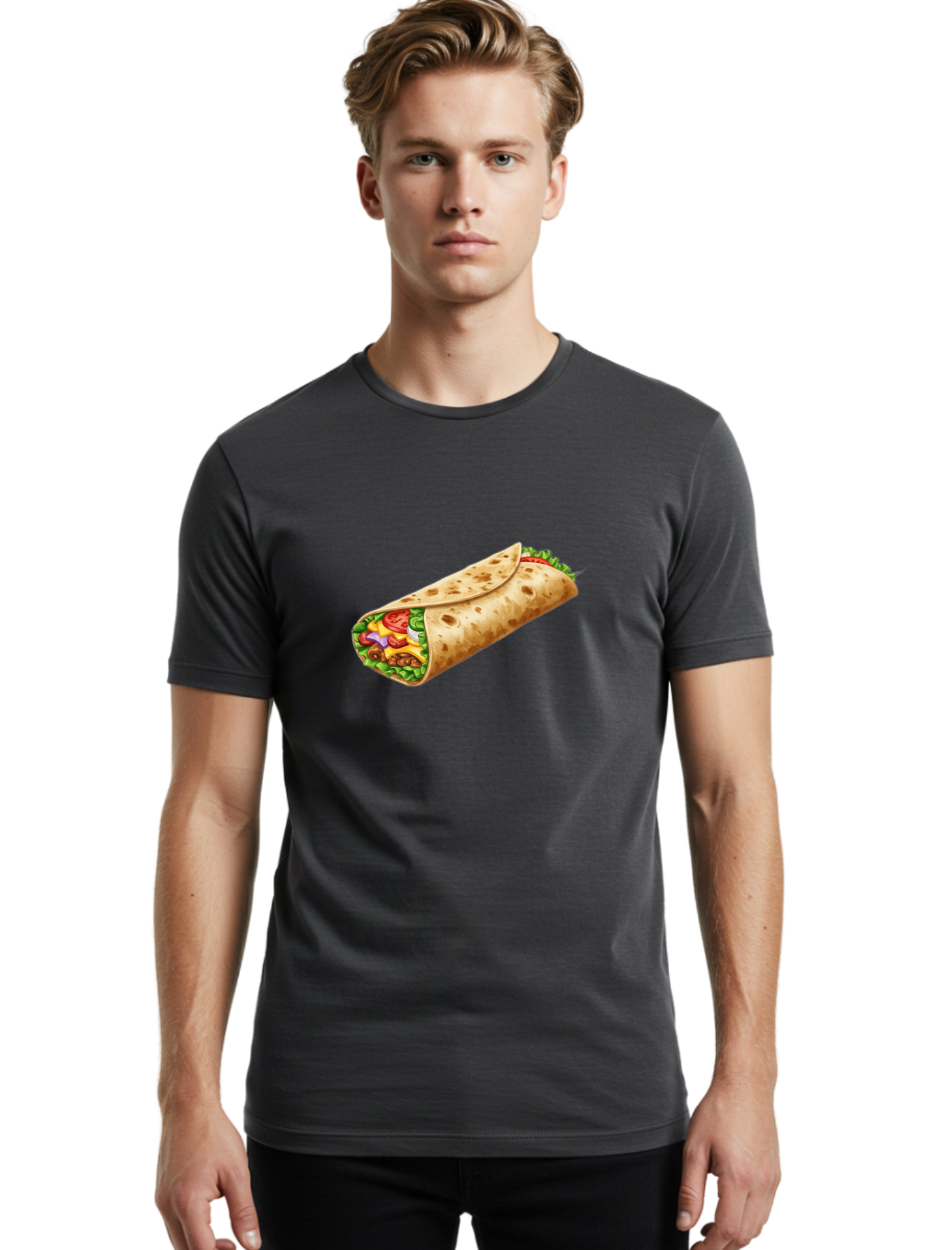 Burrito Men'S Graphic Tee, 100% Cotton, Comfortable Casual Summer Wear, Machine Washable, Vintage Camera, Old Camera, Antique Camera, Black Camera, Classic Photography, Photography Equipment, Nostalgic Device, Film Camera, Camera Art Bal906