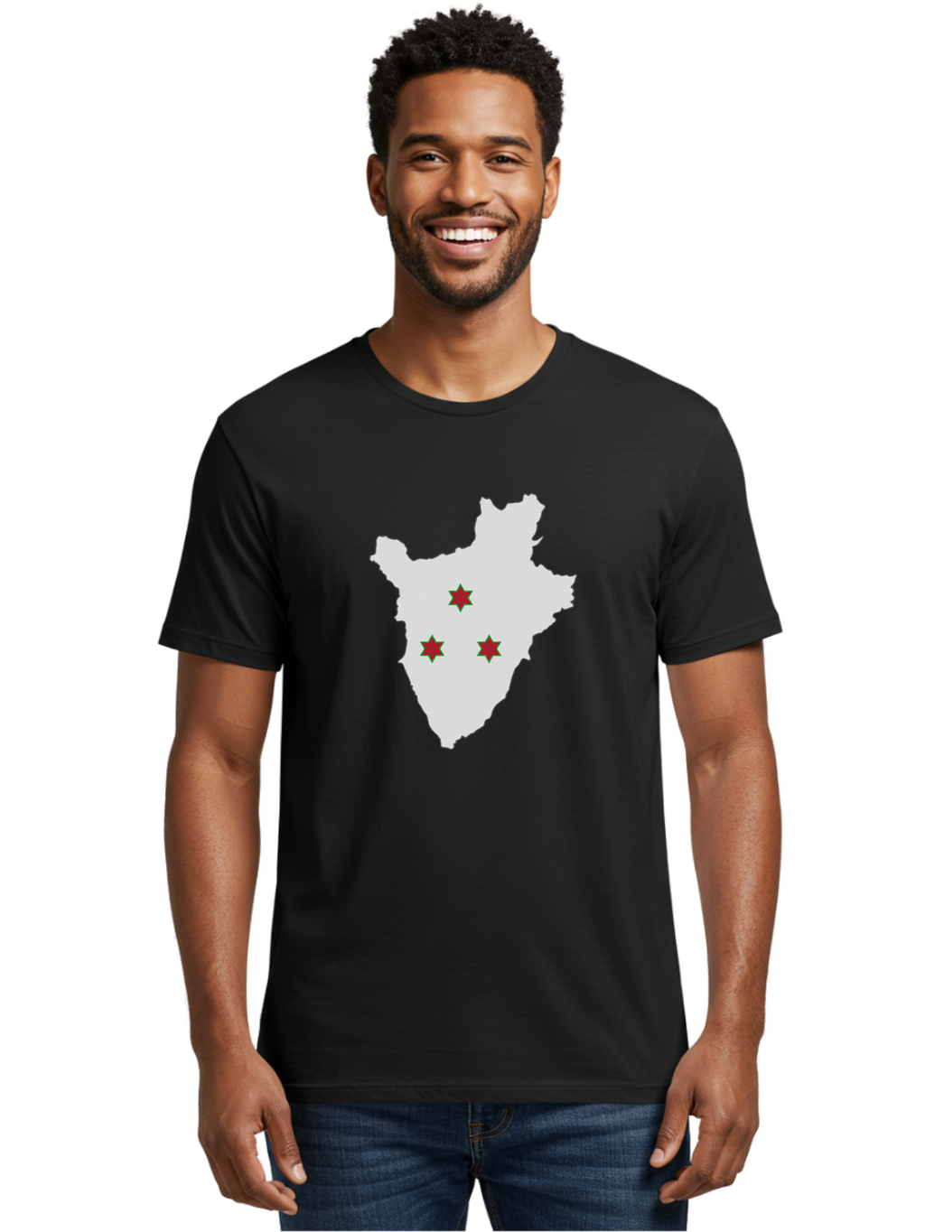 Burundi-Map Men'S Graphic Tee, 100% Cotton, Comfortable Casual Summer Wear, Machine Washable, Vintage Camera, Old Camera, Antique Camera, Black Camera, Classic Photography, Photography Equipment, Nostalgic Device, Film Camera, Camera Art Bal908