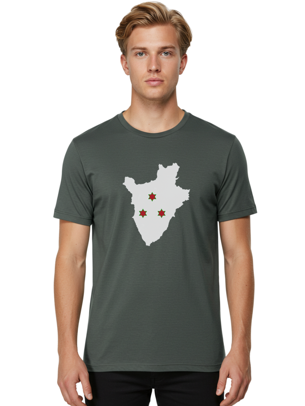 Burundi-Map Men'S Graphic Tee, 100% Cotton, Comfortable Casual Summer Wear, Machine Washable, Vintage Camera, Old Camera, Antique Camera, Black Camera, Classic Photography, Photography Equipment, Nostalgic Device, Film Camera, Camera Art Bal908
