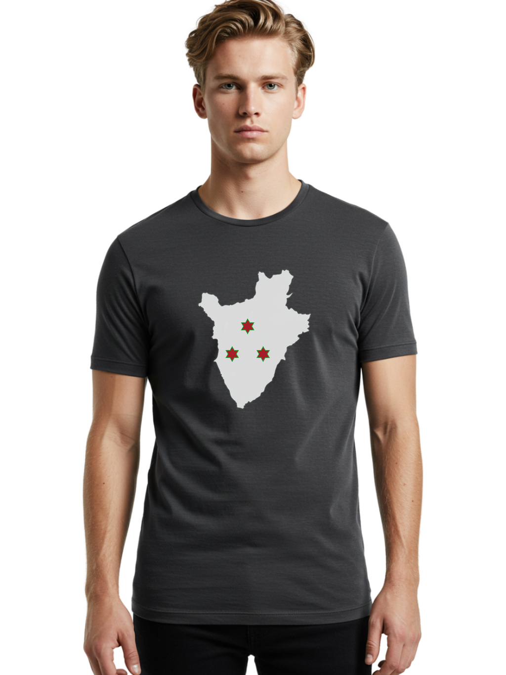 Burundi-Map Men'S Graphic Tee, 100% Cotton, Comfortable Casual Summer Wear, Machine Washable, Vintage Camera, Old Camera, Antique Camera, Black Camera, Classic Photography, Photography Equipment, Nostalgic Device, Film Camera, Camera Art Bal908
