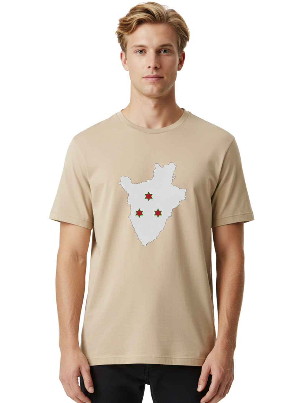 Burundi-Map Men'S Graphic Tee, 100% Cotton, Comfortable Casual Summer Wear, Machine Washable, Vintage Camera, Old Camera, Antique Camera, Black Camera, Classic Photography, Photography Equipment, Nostalgic Device, Film Camera, Camera Art Bal908