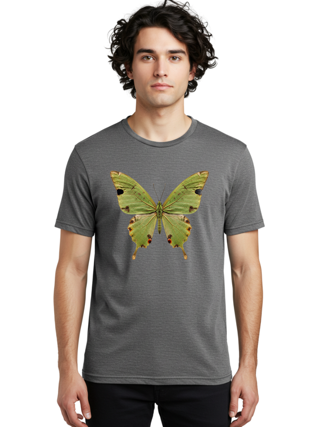 Butterfly-1 Men'S Graphic Tee, 100% Cotton, Comfortable Casual Summer Wear, Machine Washable, Vintage Camera, Old Camera, Antique Camera, Black Camera, Classic Photography, Photography Equipment, Nostalgic Device, Film Camera, Camera Art Bal909