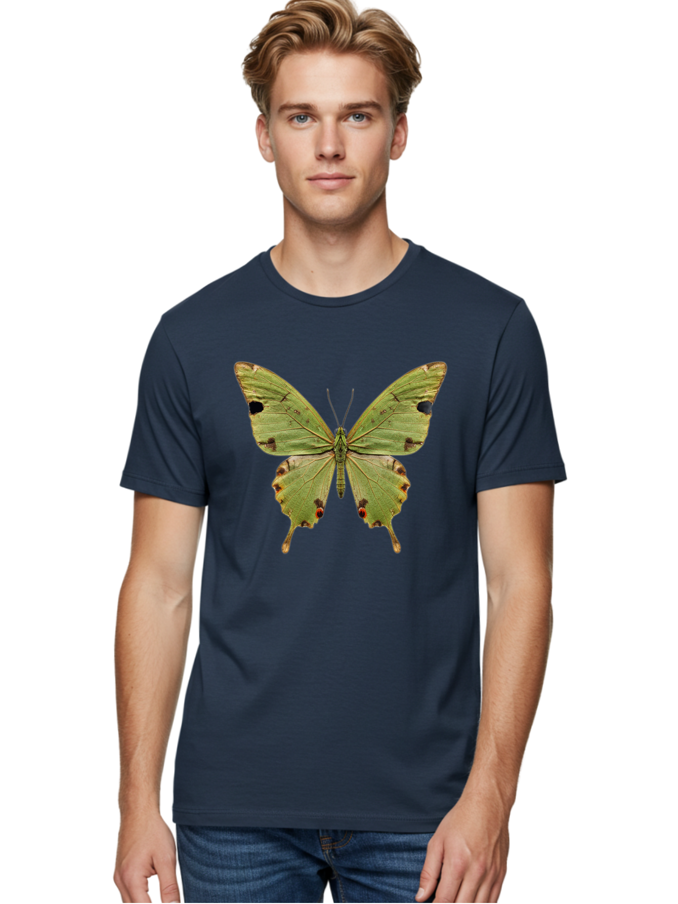 Butterfly-1 Men'S Graphic Tee, 100% Cotton, Comfortable Casual Summer Wear, Machine Washable, Vintage Camera, Old Camera, Antique Camera, Black Camera, Classic Photography, Photography Equipment, Nostalgic Device, Film Camera, Camera Art Bal909