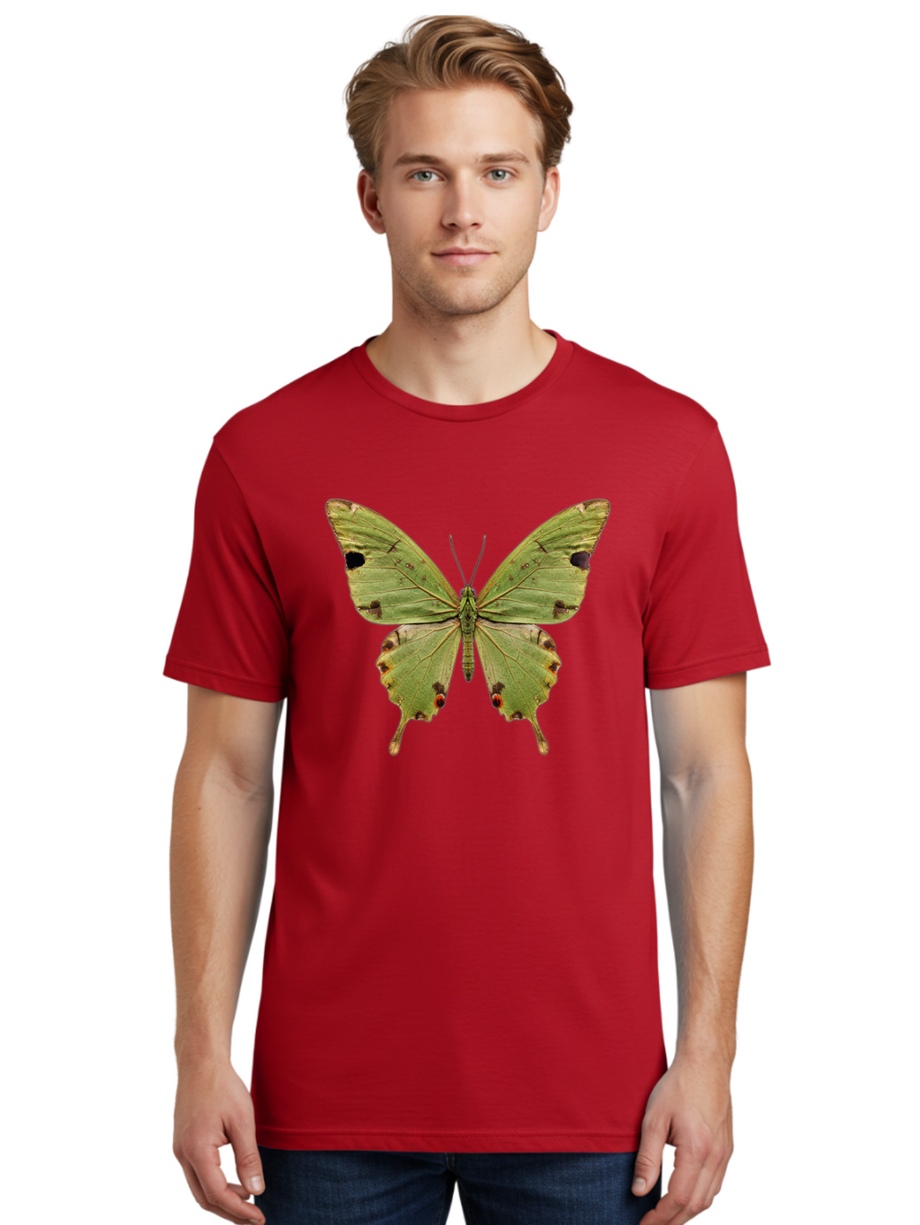 Butterfly-1 Men'S Graphic Tee, 100% Cotton, Comfortable Casual Summer Wear, Machine Washable, Vintage Camera, Old Camera, Antique Camera, Black Camera, Classic Photography, Photography Equipment, Nostalgic Device, Film Camera, Camera Art Bal909