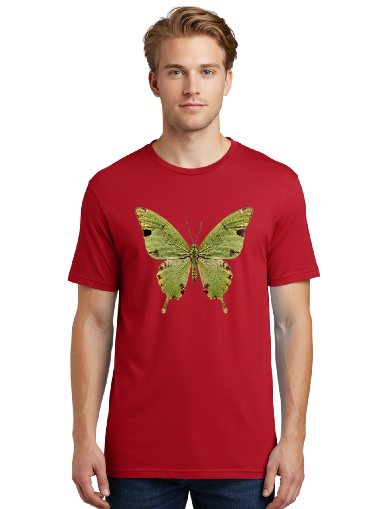 Butterfly-1 Men'S Graphic Tee, 100% Cotton, Comfortable Casual Summer Wear, Machine Washable, Vintage Camera, Old Camera, Antique Camera, Black Camera, Classic Photography, Photography Equipment, Nostalgic Device, Film Camera, Camera Art Bal909